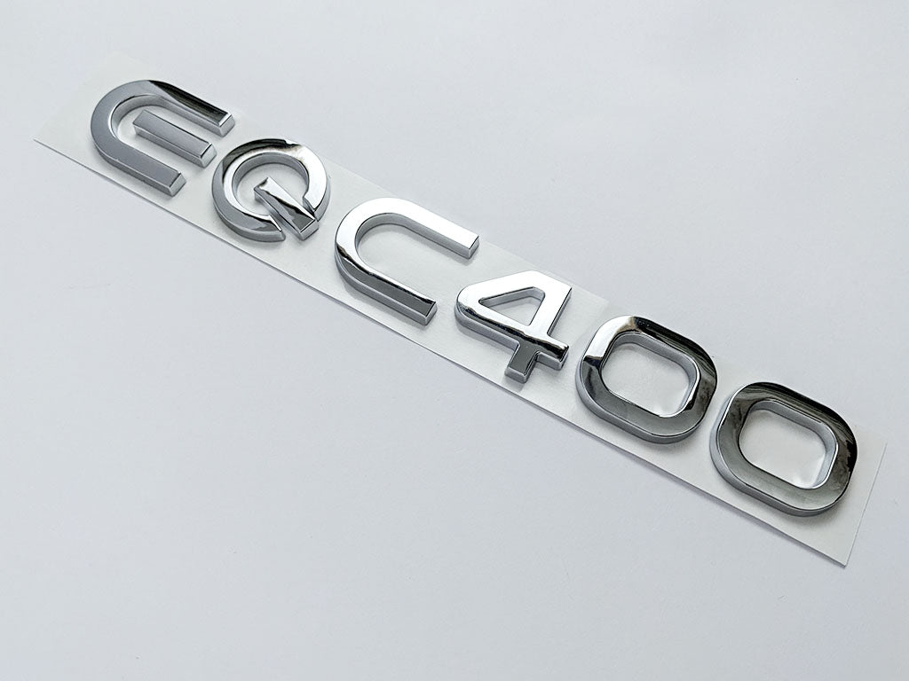 Mercedes Benz Chrome Sliver "EQC400" Rear Trunk Letter Badge Logo Italiaspares