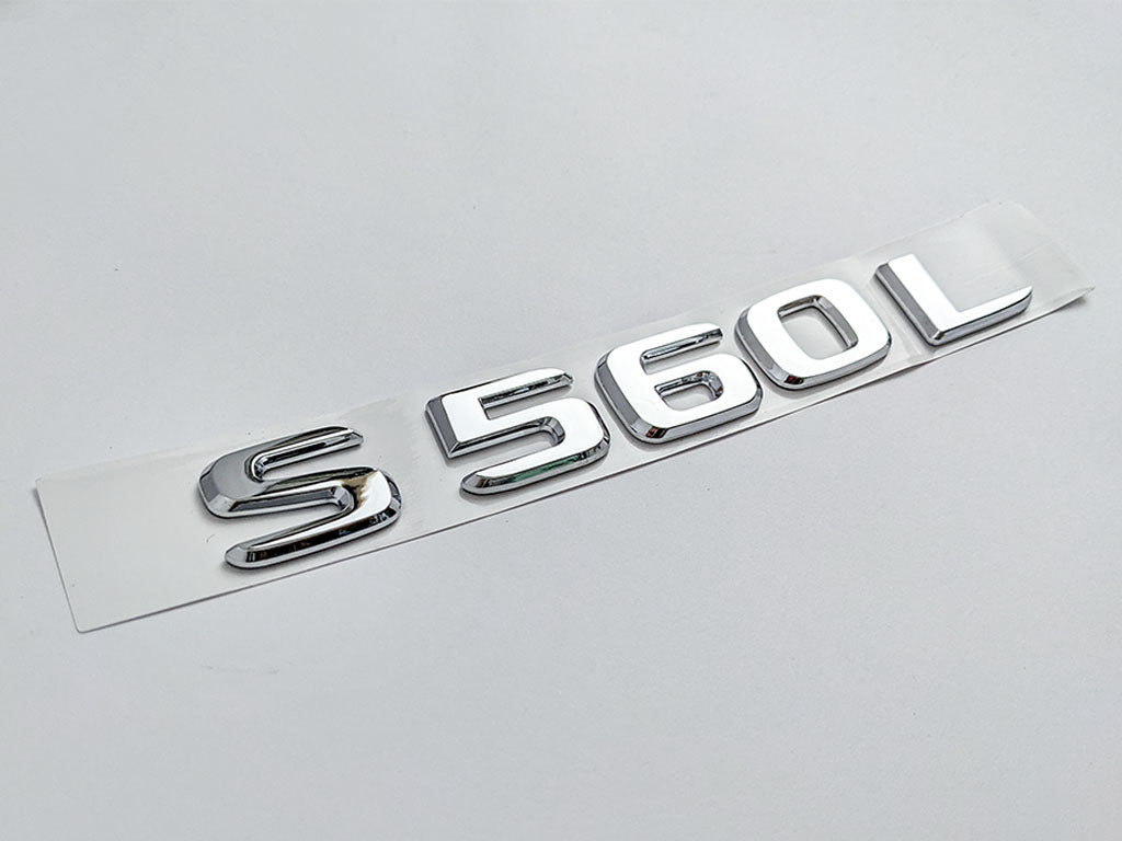Mercedes Benz Chrome Sliver "S560L" Letter Emblem Trunk Logo Nameplate Badge Italiaspares
