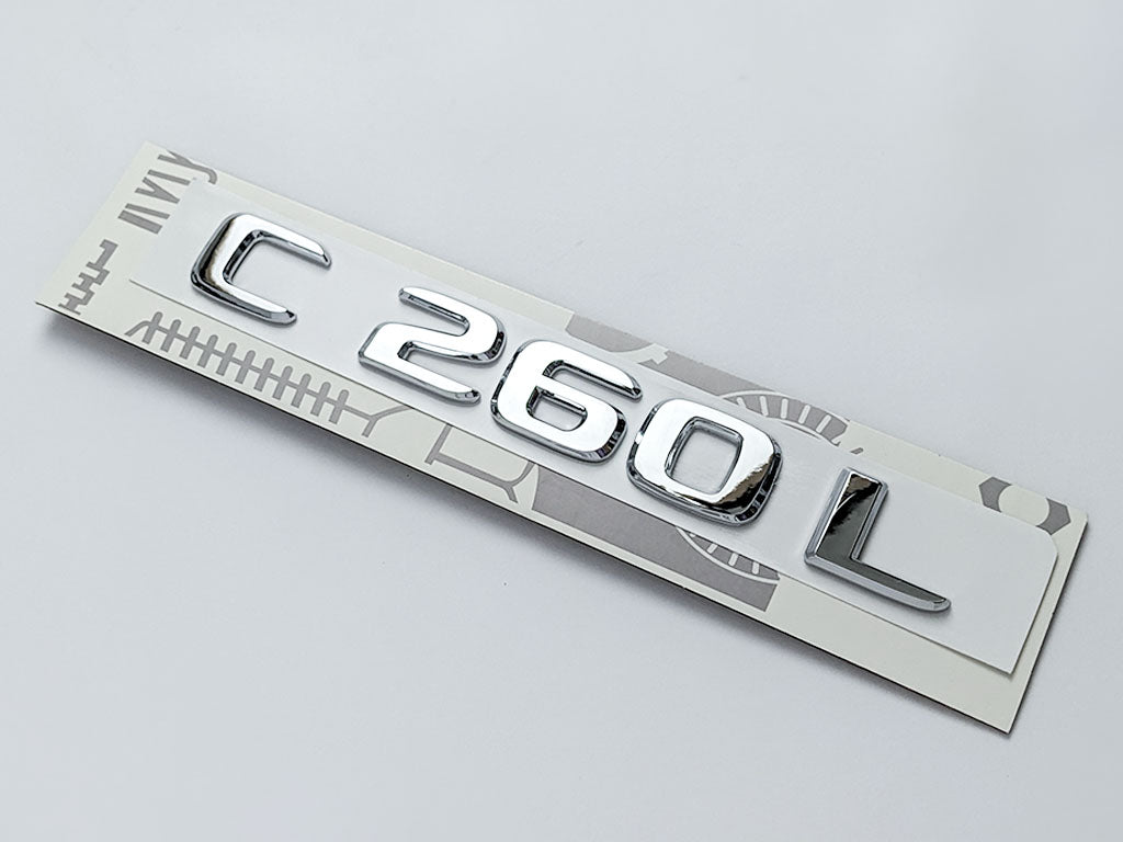 Chrome "C260L" Letter Emblem Trunk Logo Nameplate Badge For Mercedes Benz Factory