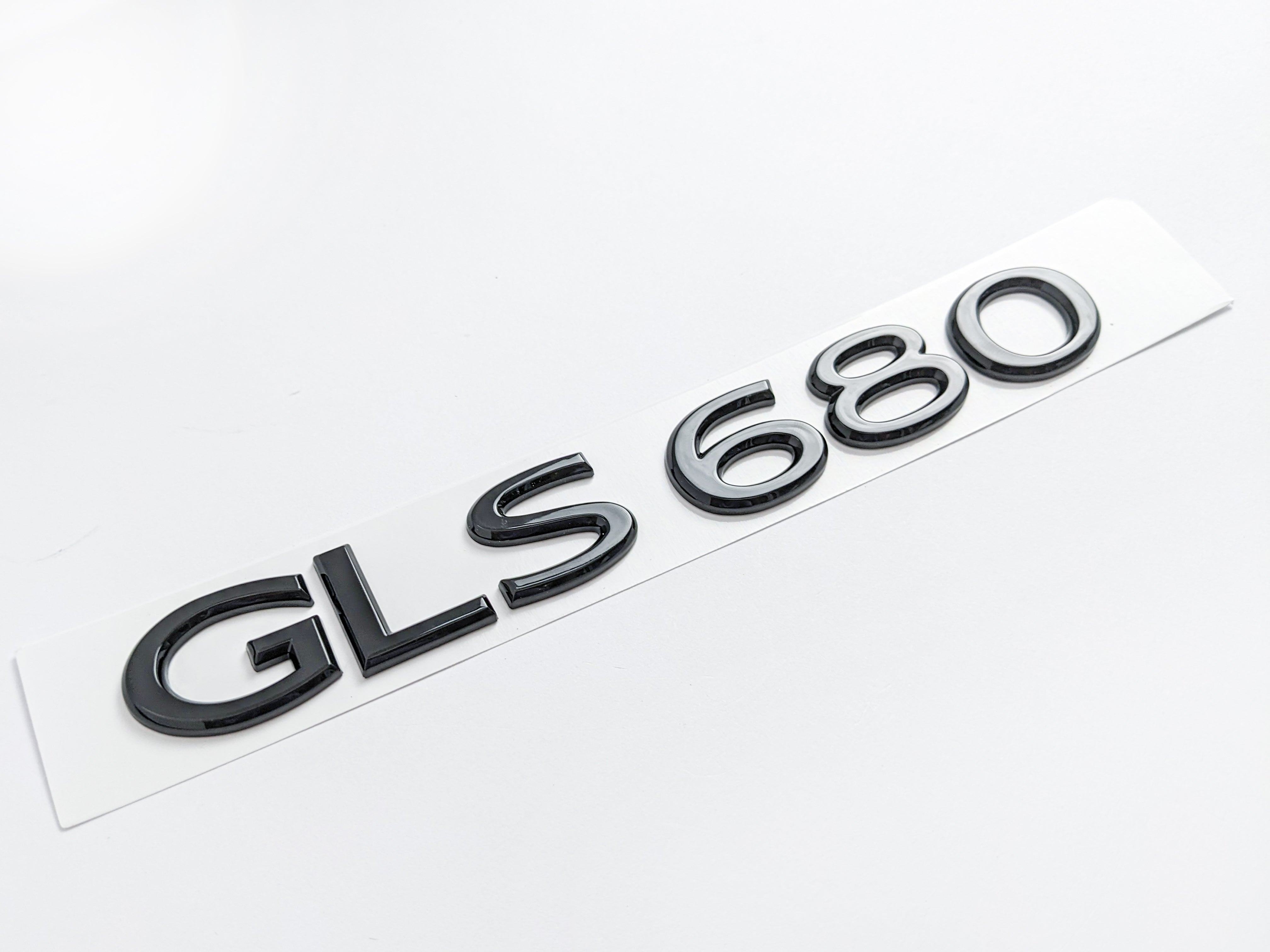 Mercedes Benz Gross Black "GLS680" Rear Trunk Emblem Decal Logo Badge Italiaspares