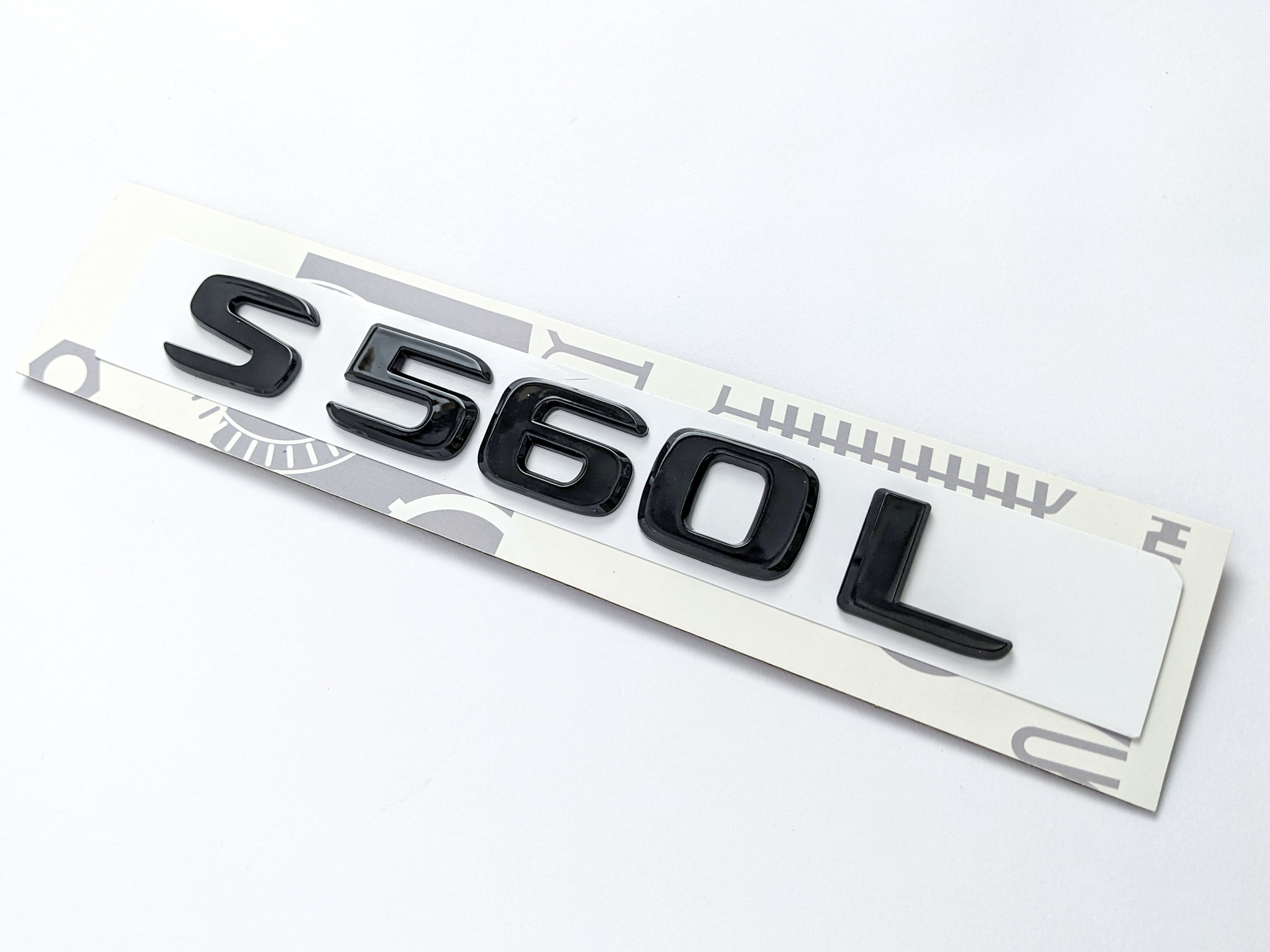 Mercedes Benz Gloss Black "S560L" Letter Emblem Trunk Logo Nameplate Badge Italiaspares