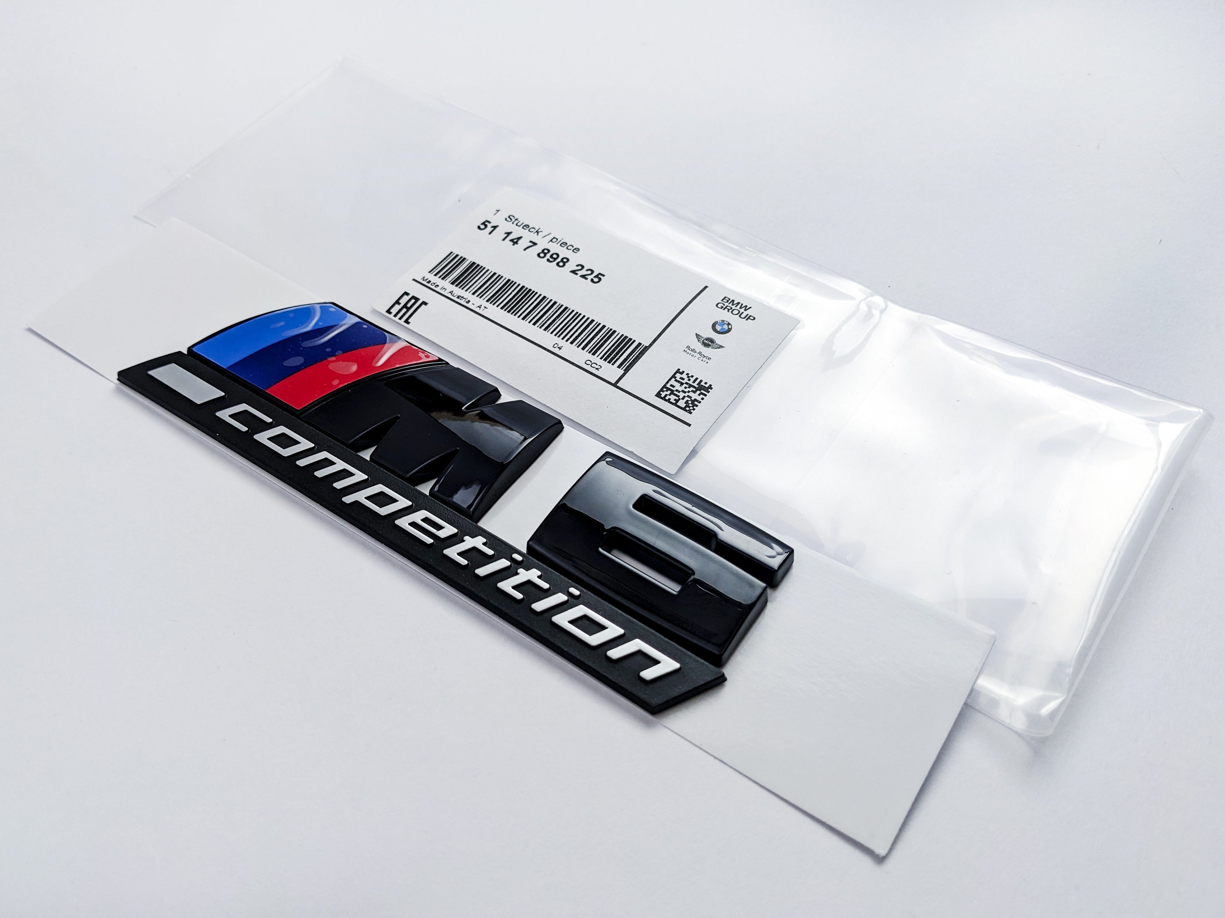 BMW 6 Series Emblem M6 COMPETITION Number Letters Rear Trunk Badge Sticker 51147898225 Italiaspares