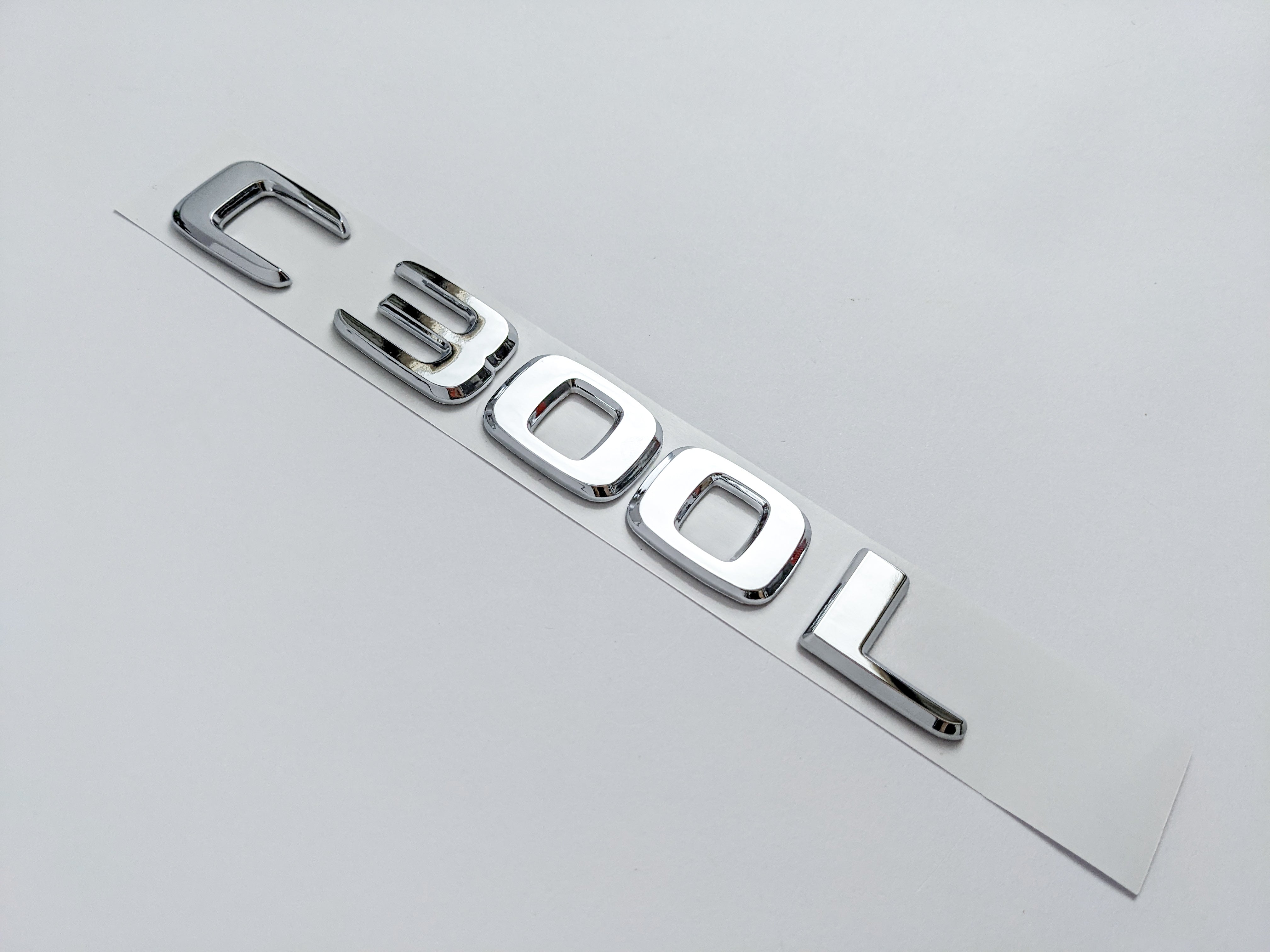 Mercedes Benz Chrome Sliver "C300L" Rear Trunk Letter Badge Logo Italiaspares