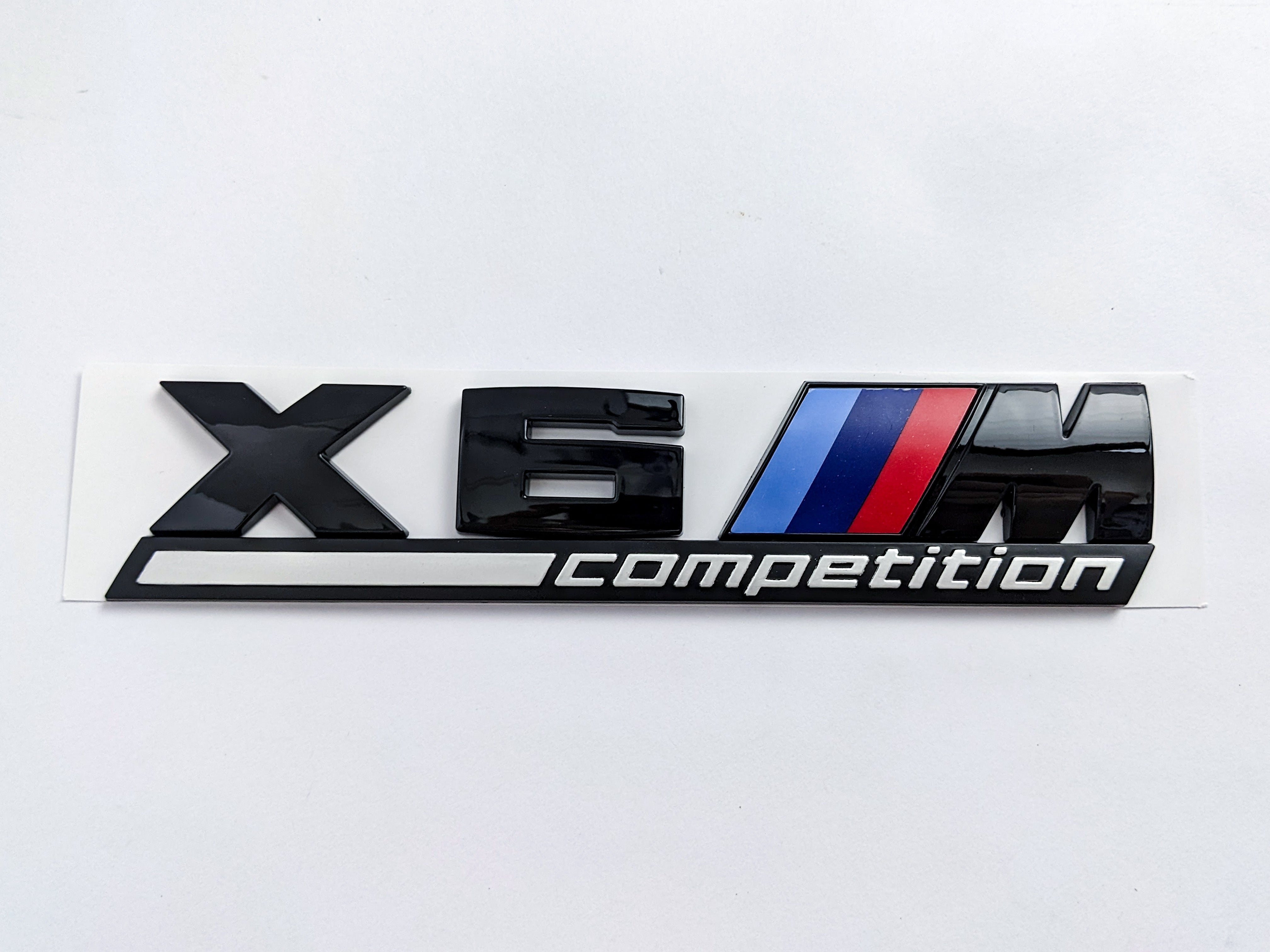BMW X6 M Competition Tailgate Rear Black Emblem Badge Sticker 51148096413 Italiaspares