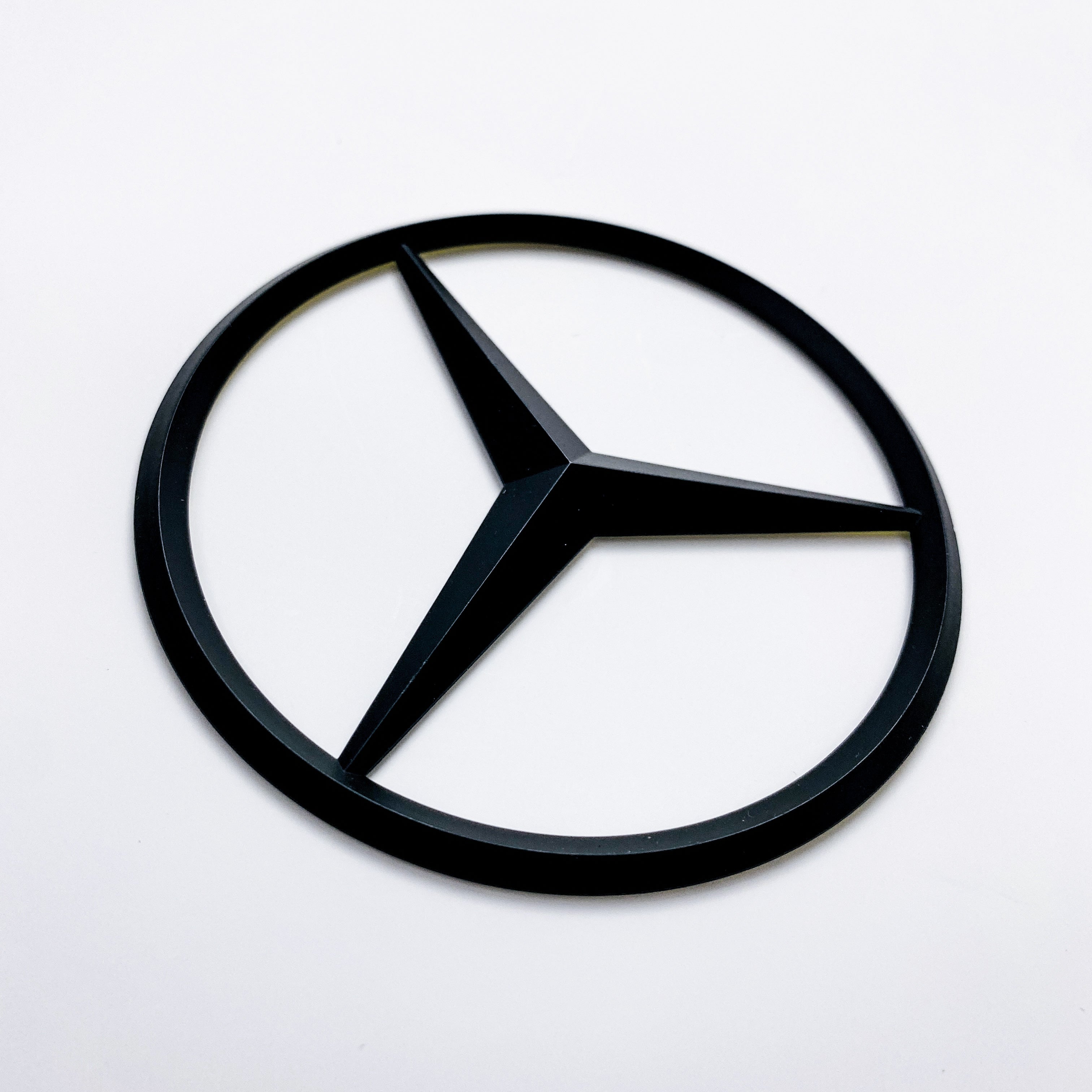 Mercedes Benz matte black Star Trunk Emblem Badge 90mm A1077580458 Italiaspares