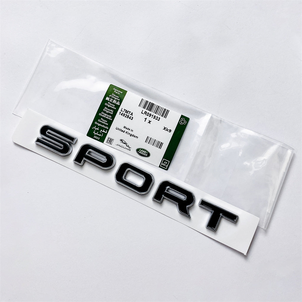 Land Rover Black Chrome Range Rover Sport L320 Tailgate Badge Emblem LR091933 Italiaspares