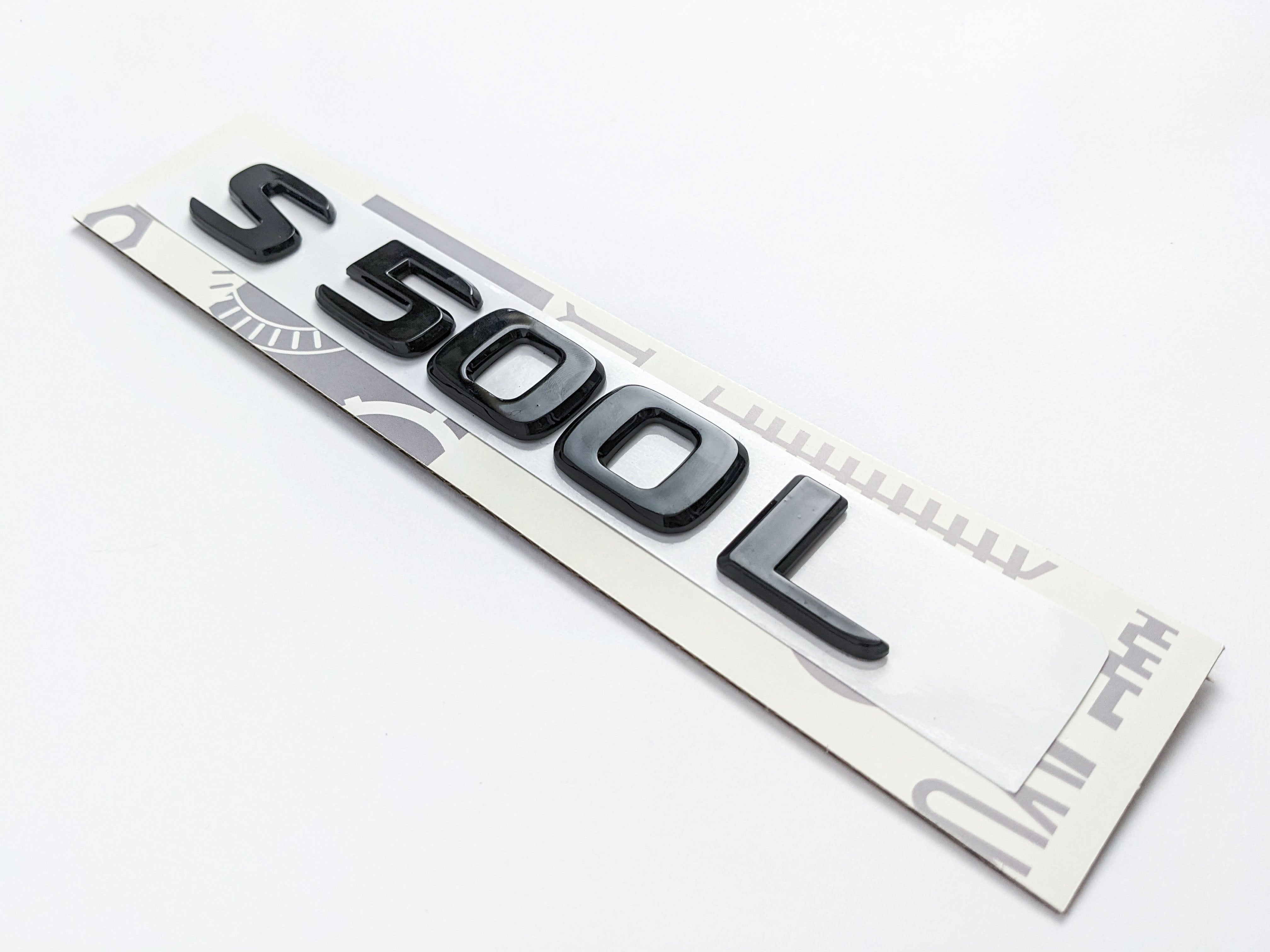 Mercedes Benz Gloss Black "S500L" Rear Trunk Emblem Badge Nameplate Decal Letter Italiaspares