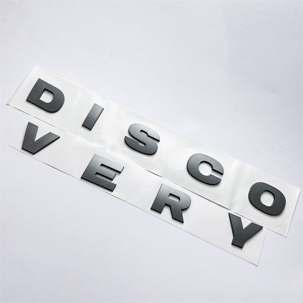 Land Rover Grey "DISCOVERY" Boot Badge Emblem LR063646 Italiaspares