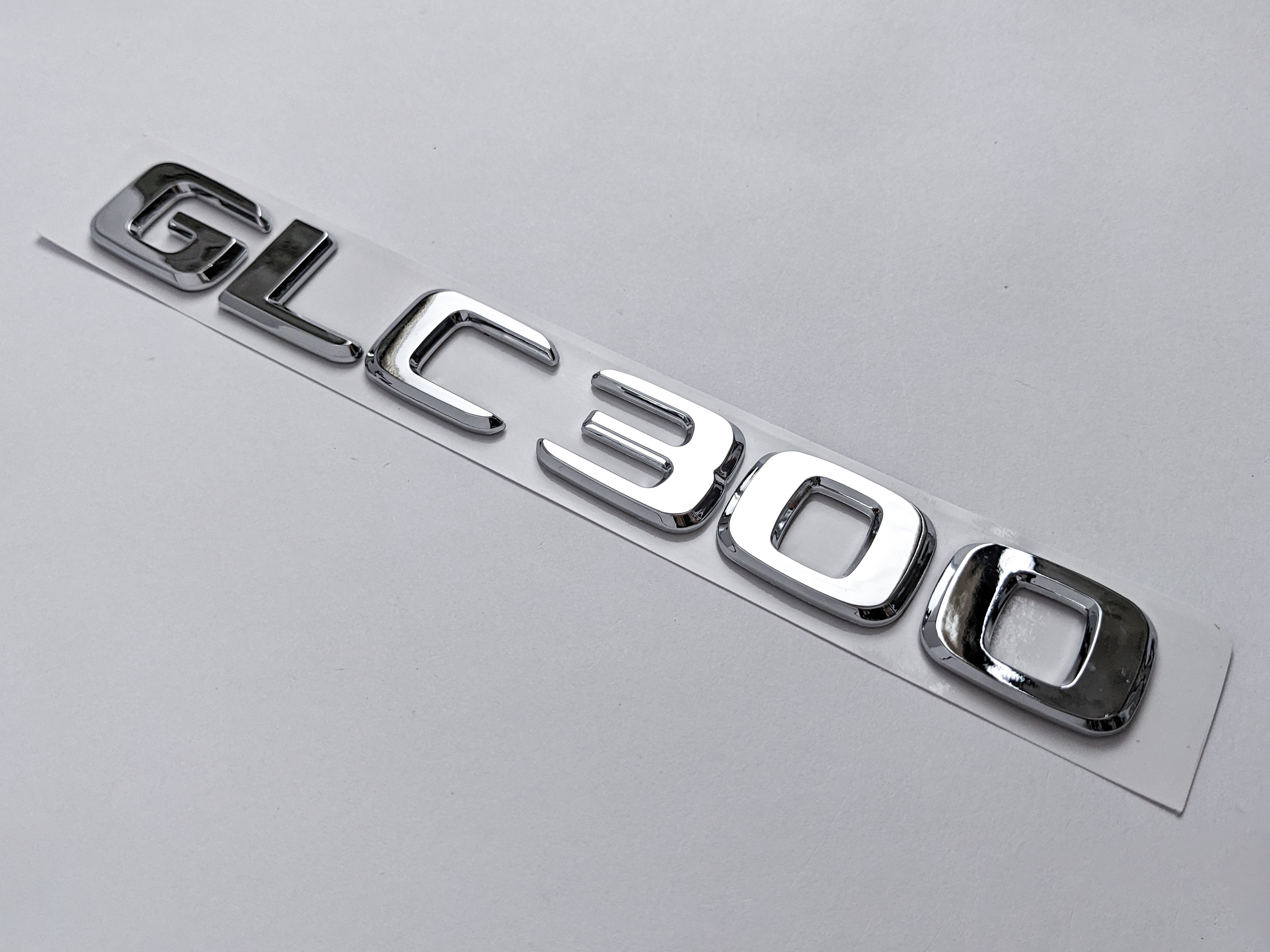 Mercedes-Benz Chrome Silver "GLC300" Rear Trunk Emblem Badge Logo Italiaspares