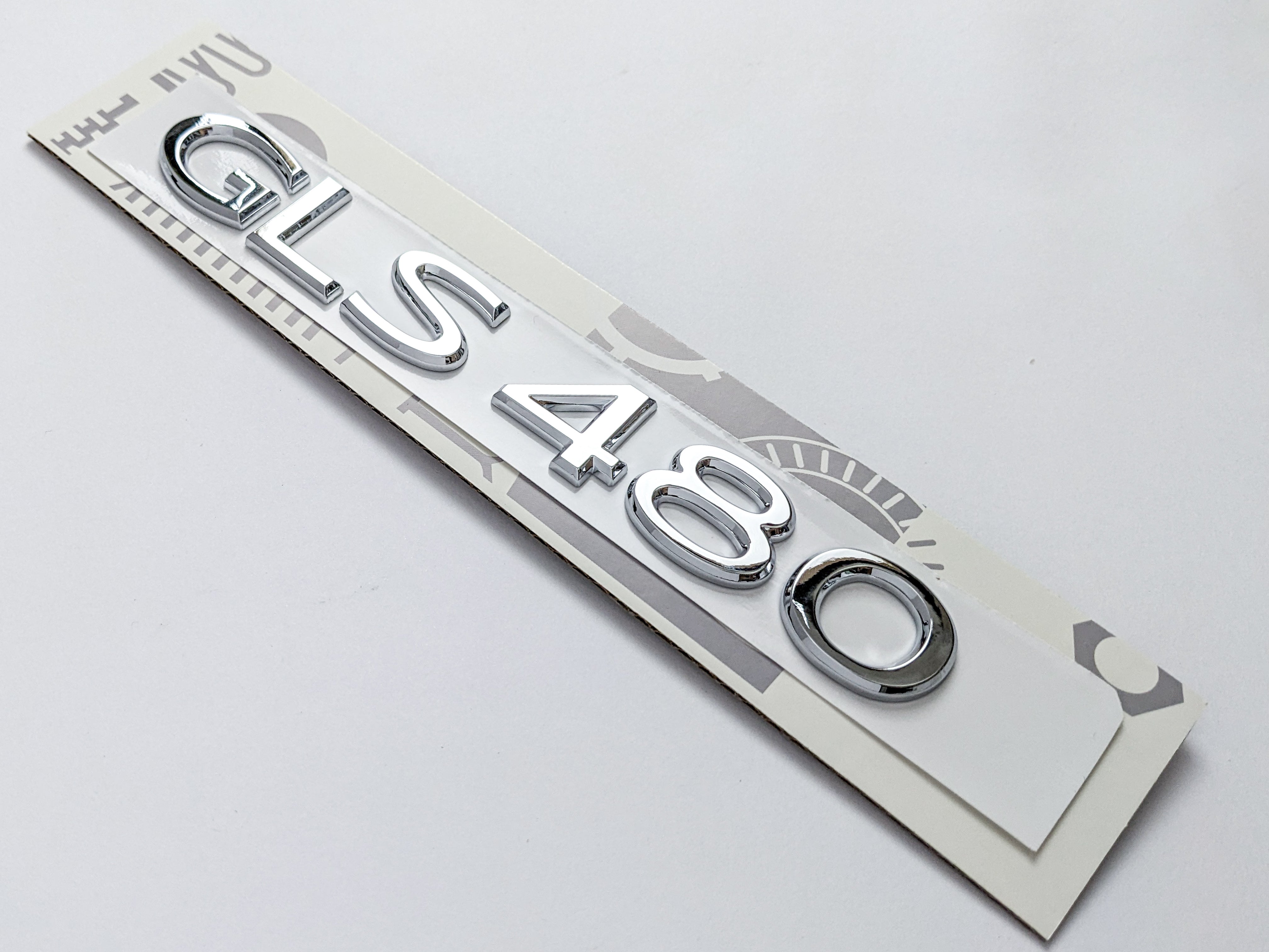 Mercedes Benz Chrome Sliver "GLS480" Rear Trunk Letter Badge Logo Italiaspares