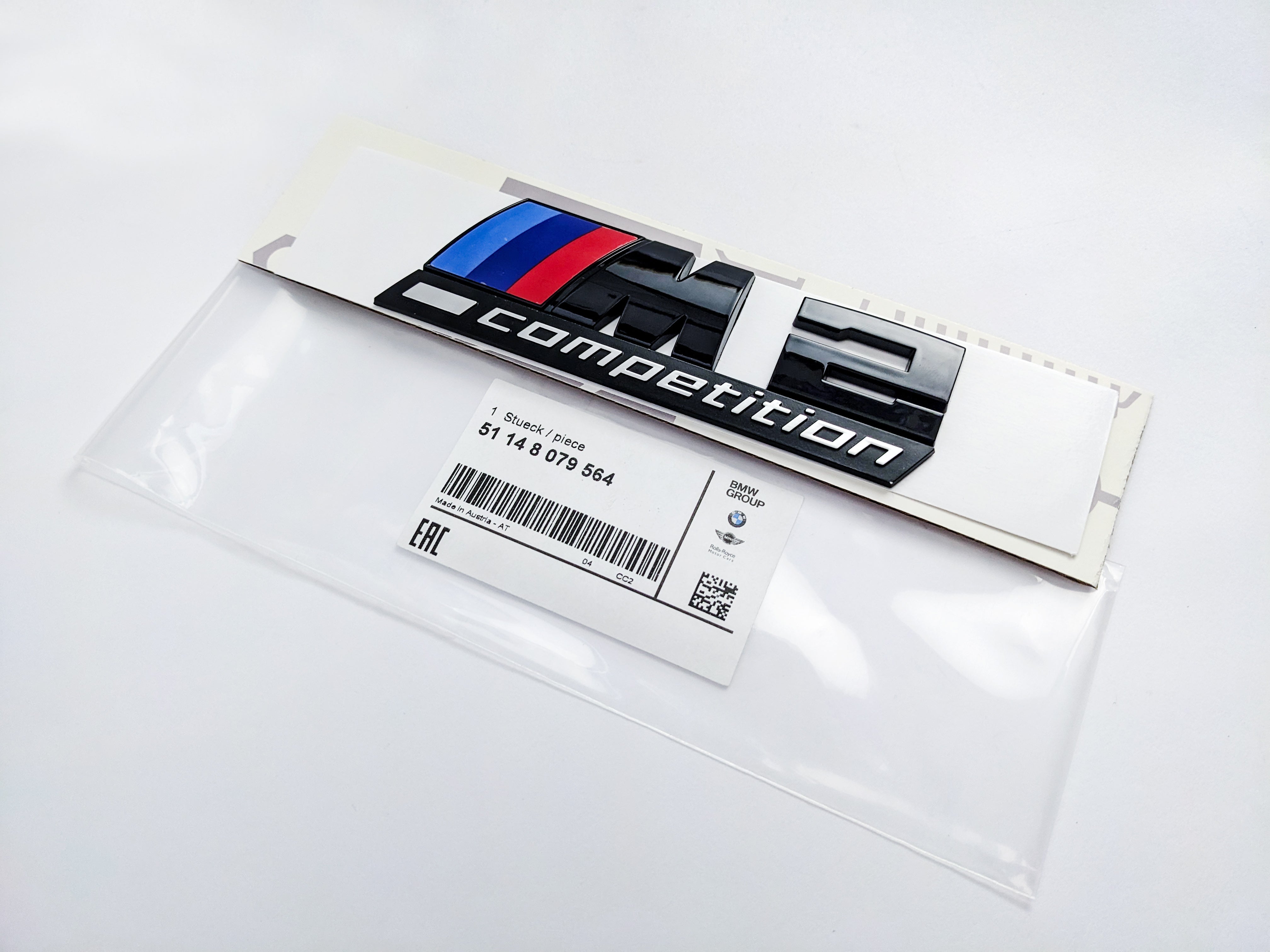 BMW 2 Series Emblem M2 COMPETITION Number Letters Rear Trunk Badge Sticker 51148079564 Italiaspares