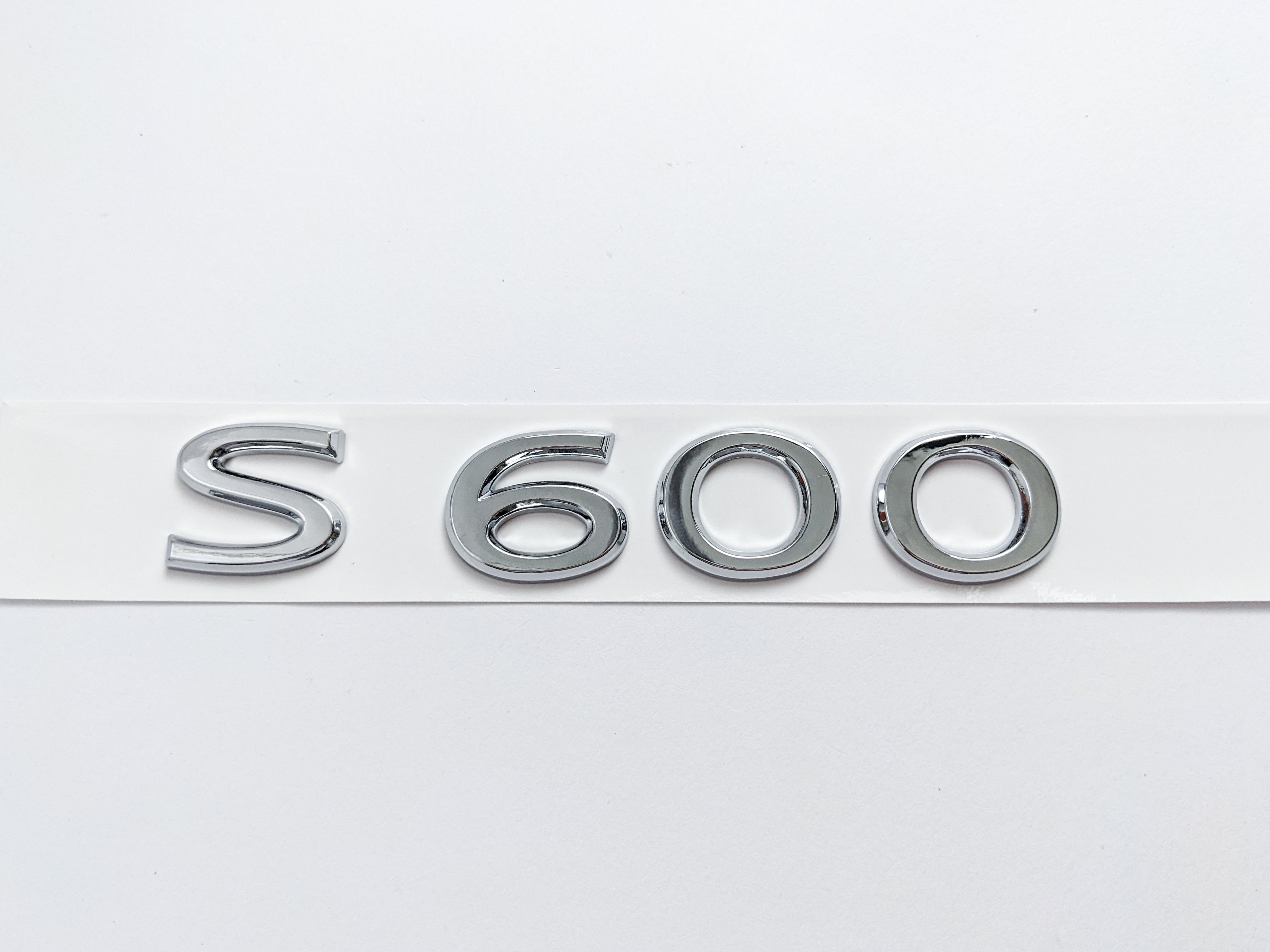 Mercedes-Benz Chrome Silver "S600" Rear Trunk Emblem Badge Logo Italiaspares