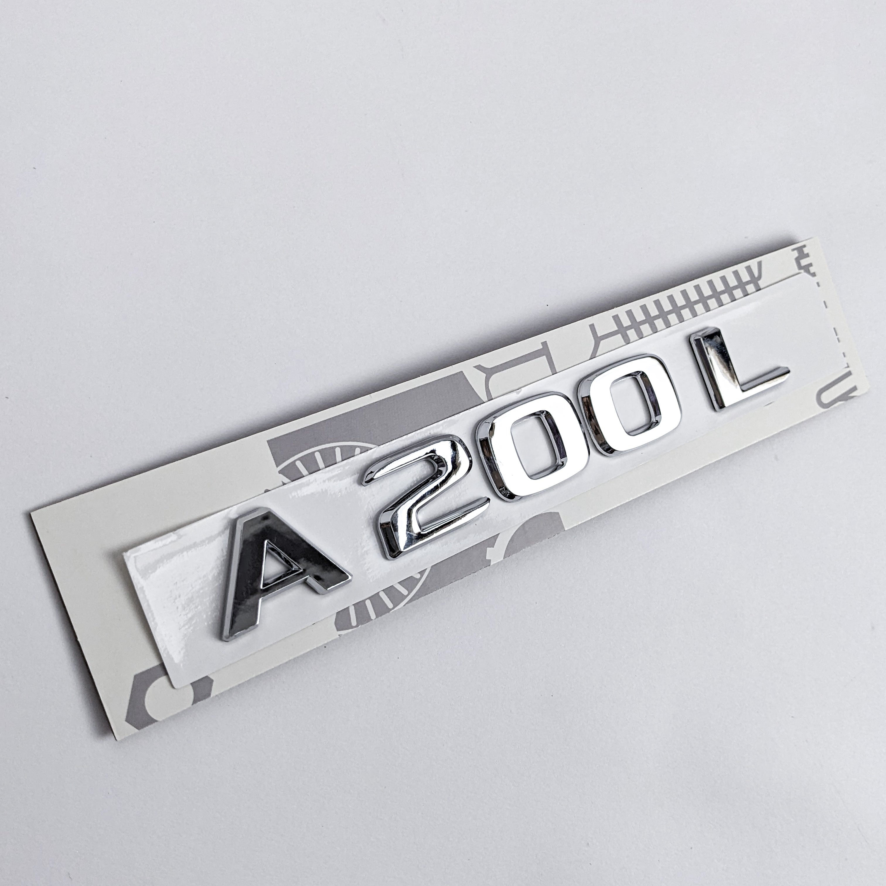 Chrome Silver "A200L" Rear Trunk Emblem Badge Logo For Mercedes-Benz Factory