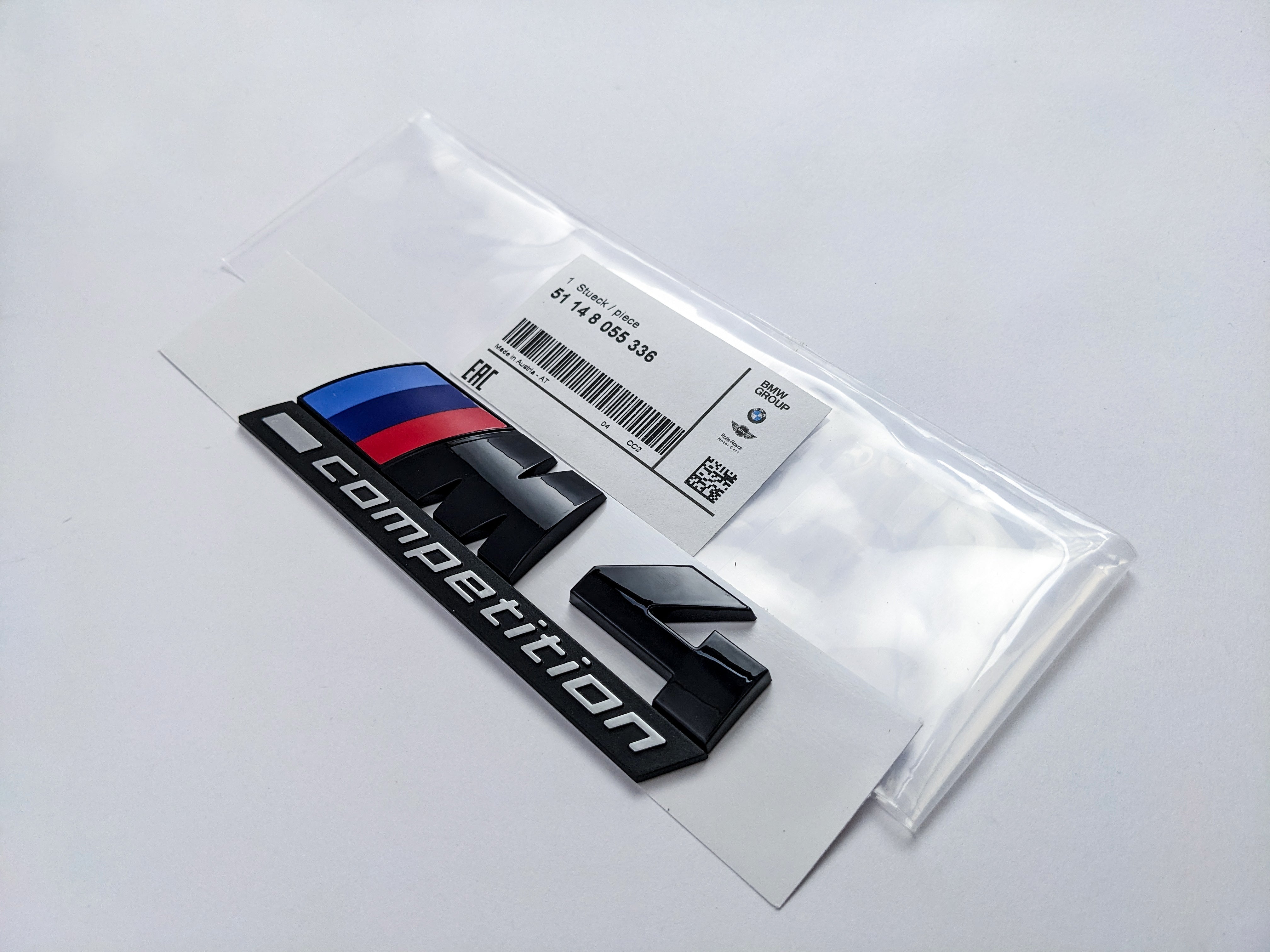 BMW 4 Series Emblem M4 COMPETITION Number Letters Rear Trunk Badge Sticker 51148055336 Italiaspares