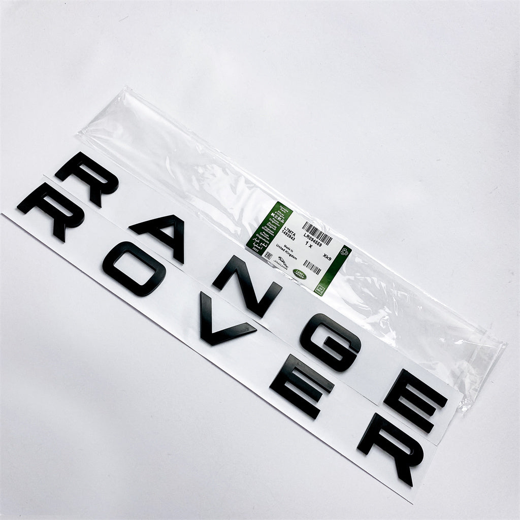 Land Rover Rear Front Hood Emblem fit "Range Rover" Sport Evoque Letter Matte Black Nameplate LR094559 Italiaspares
