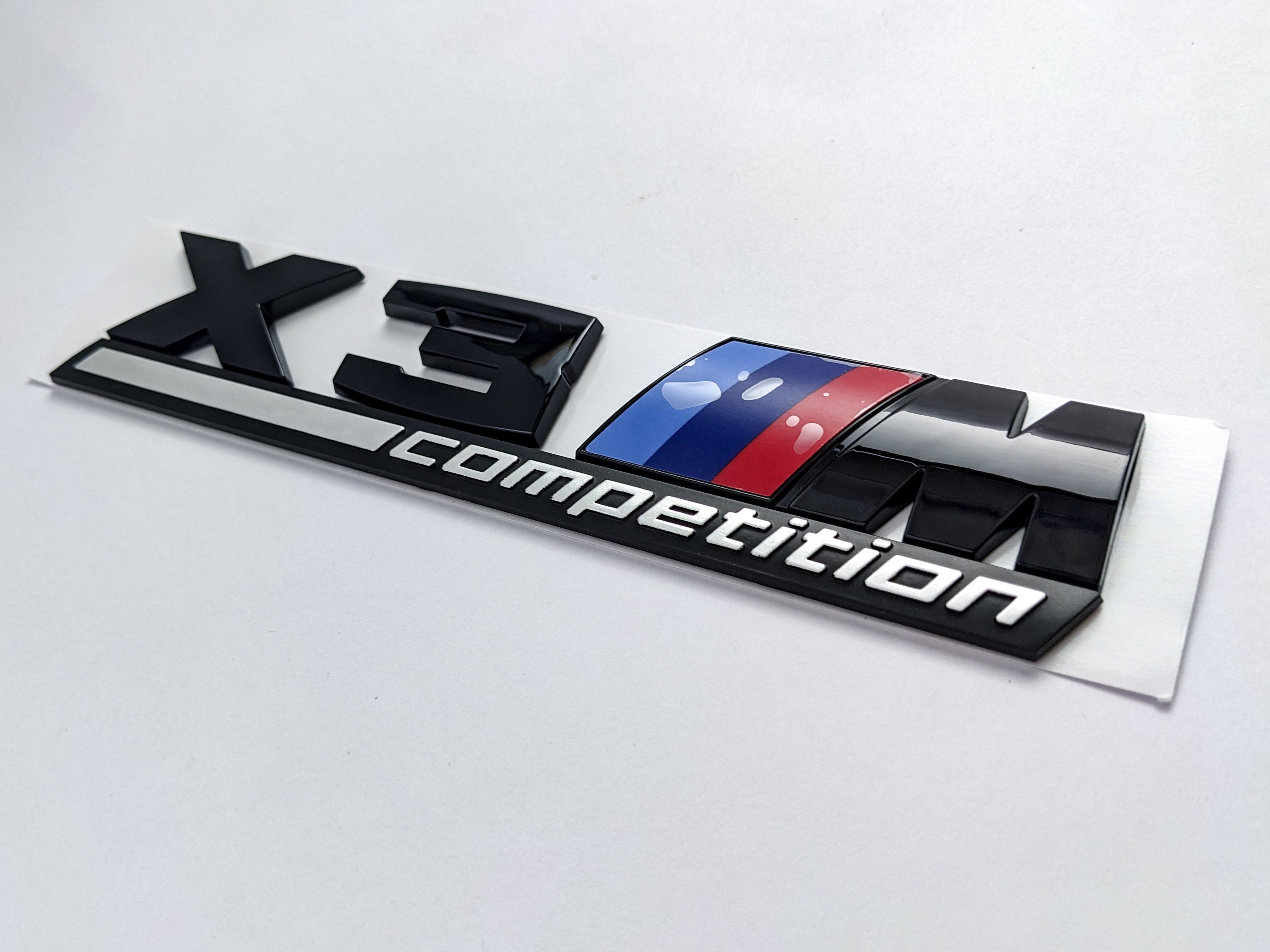BMW X3 M Competition Tailgate Rear Black Emblem Badge Sticker 51148077609 Italiaspares