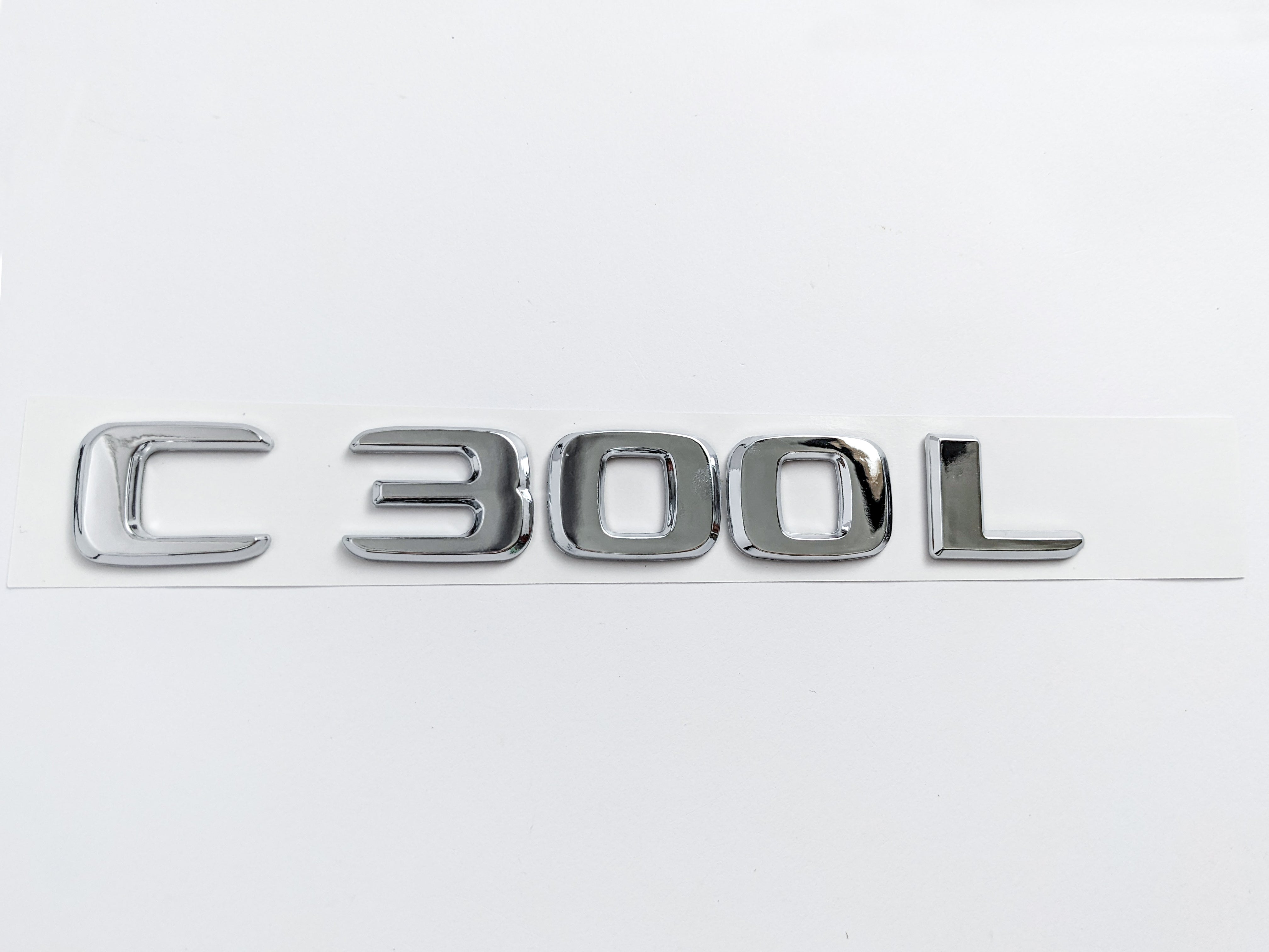 Mercedes Benz Chrome Sliver "C300L" Rear Trunk Letter Badge Logo Italiaspares