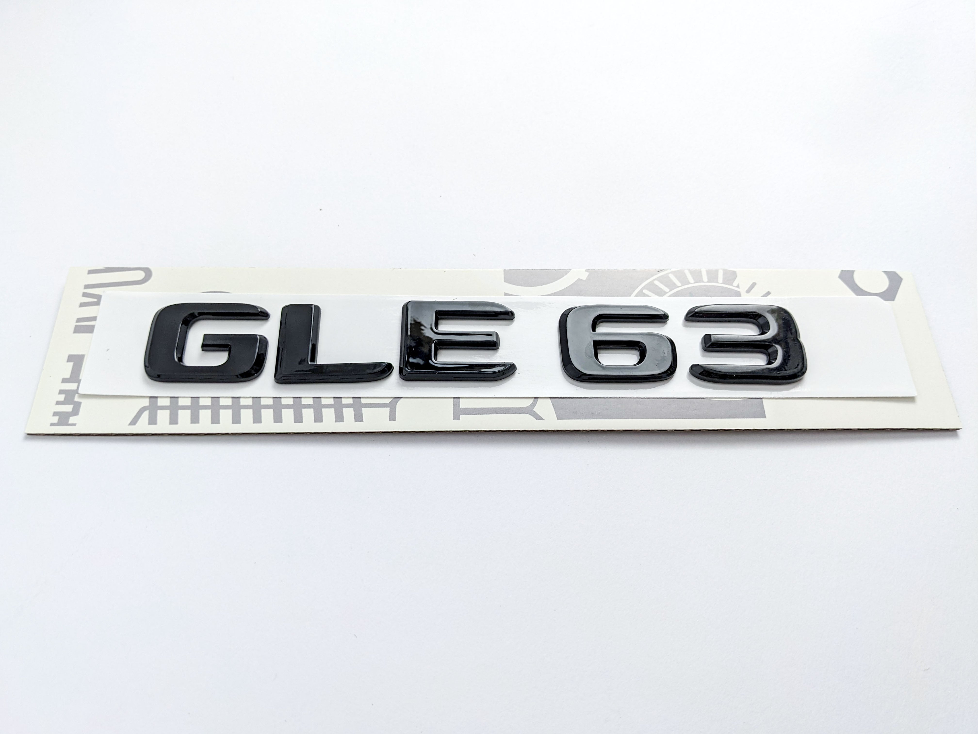 Mercedes Benz Gloss Black Letters "GLE63" Rear Trunk Emblems Badges Italiaspares