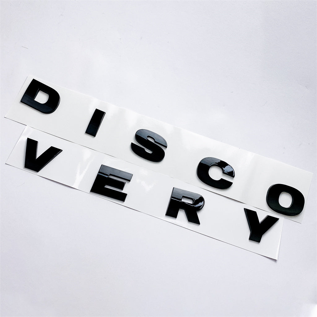 Land Rover "DISCOVERY" Gloss Black Boot Badge Emblem LR063646 Italiaspares