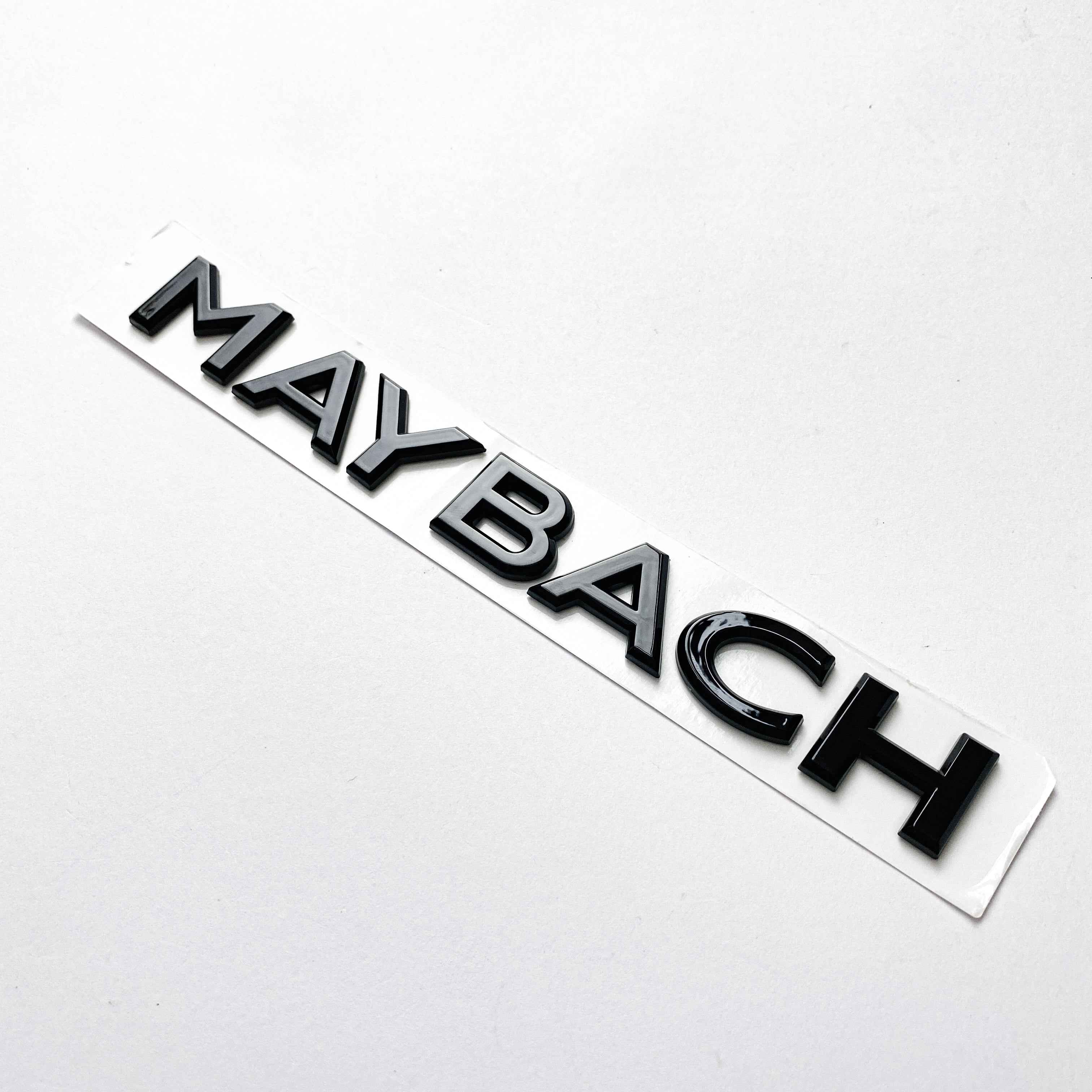 Mercedes Benz Gloss Black "MAYBACH" Rear Trunk Letters Badge Emblems Sticker Italiaspares