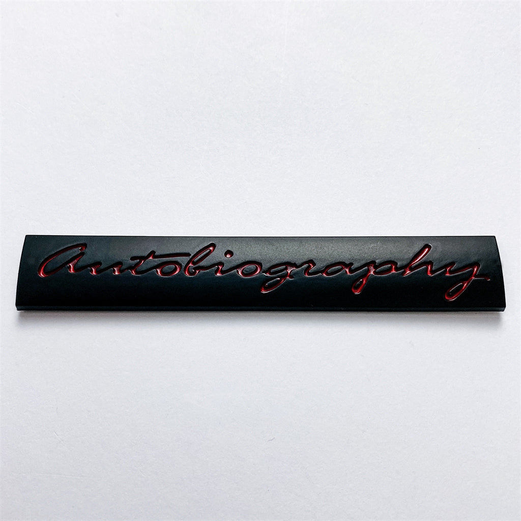Land Rover Gloss Black Red "Autobiography" Car Sport Tailgate Logo Badge Emblem LR113646 Italiaspares