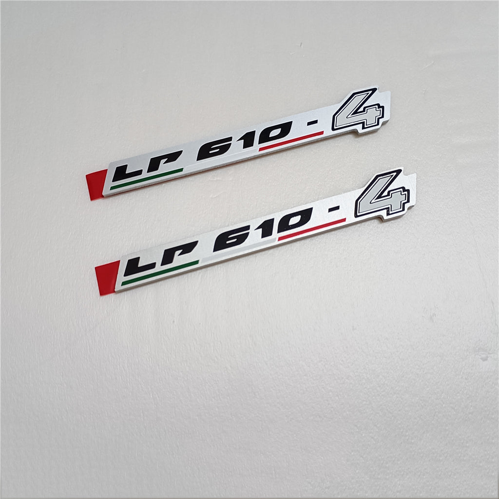 2XLamborghini Huracan Decorative Adhesive Adhes LP610-4 Badge 4T0854499A
