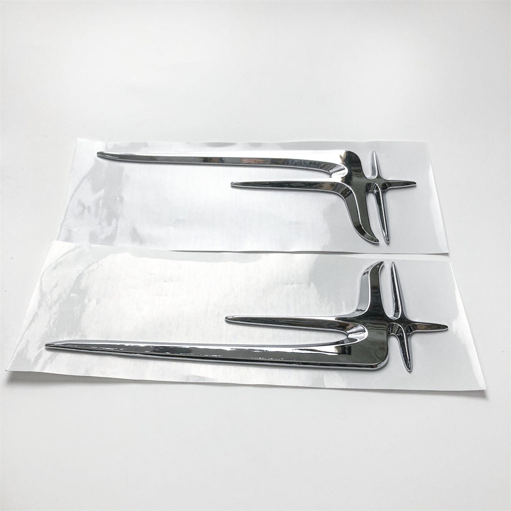 Chrome Silver "Angel Wings" Rear Trunk Badge Emblem 20.5CM For Mercedes Benz A2228170716 Italiaspares