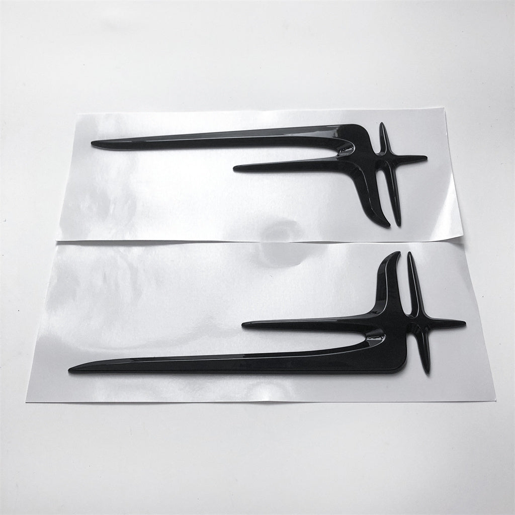 Gloss Black "Angel Wings" Rear Trunk Badge Emblem 20.5CM For Mercedes Benz A2228170716 Italiaspares