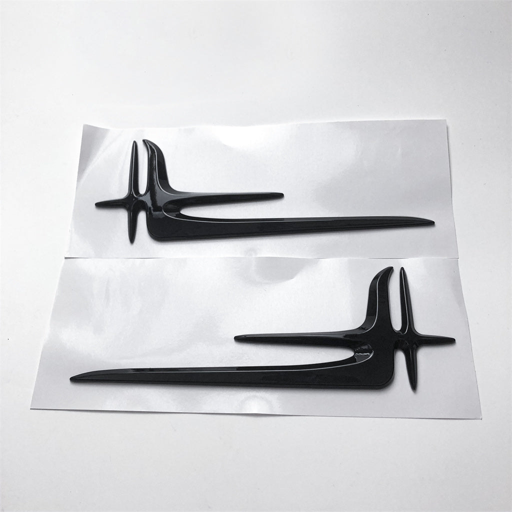 Gloss Black "Angel Wings" Rear Trunk Badge Emblem 20.5CM For Mercedes Benz A2228170716 Italiaspares