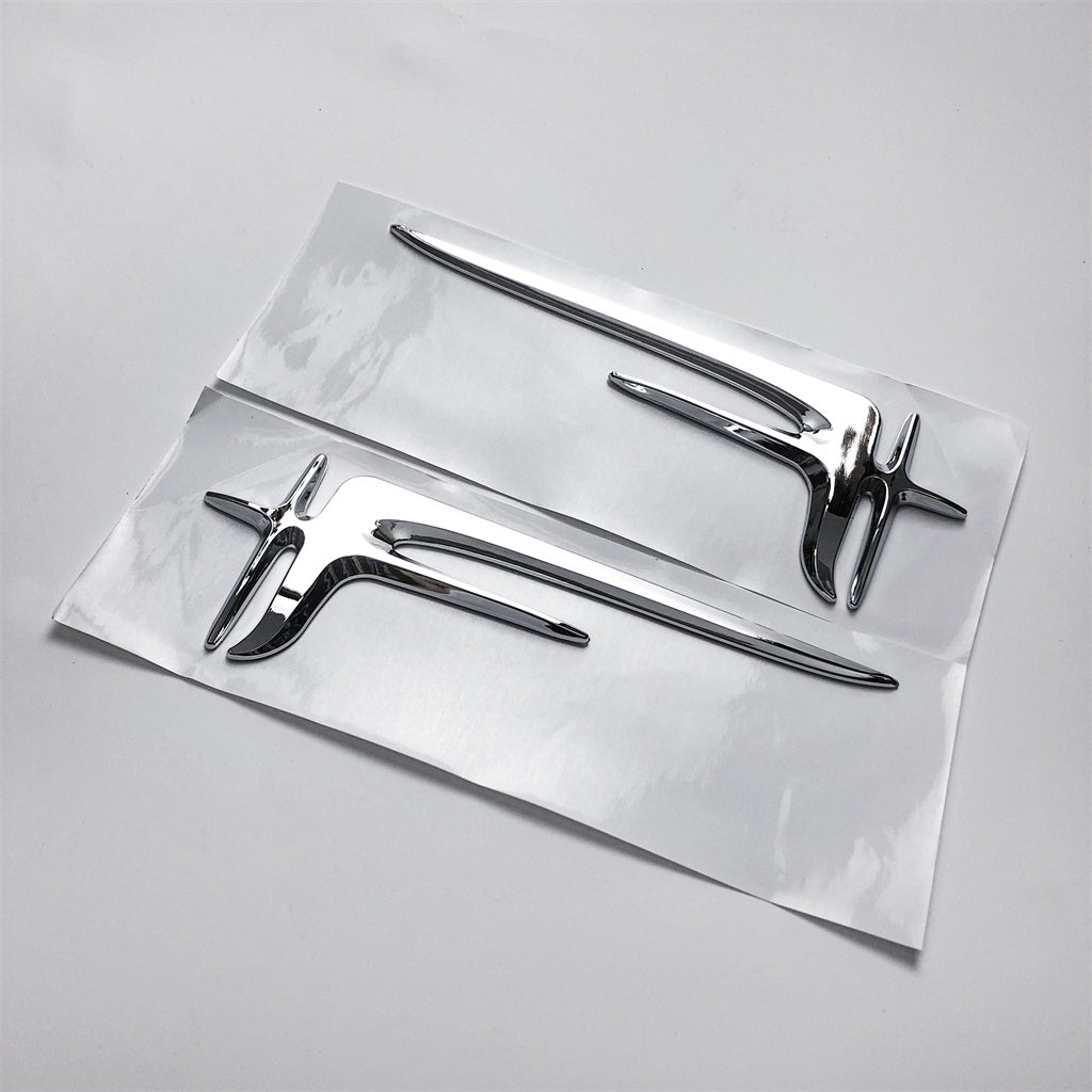 Chrome Silver "Angel Wings" Rear Trunk Badge Emblem 18.5CM For Mercedes Benz A2228170716 Italiaspares