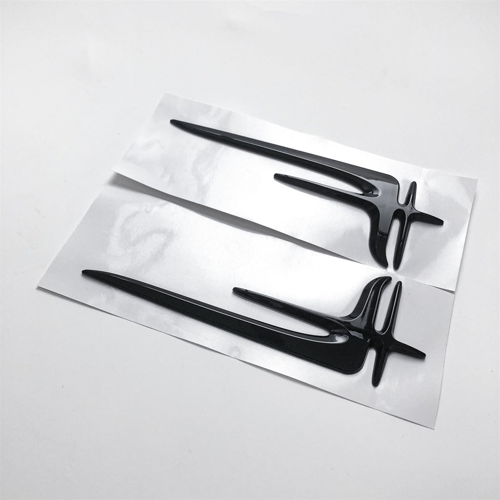 Gloss Black "Angel Wings" Rear Trunk Badge Emblem 18.5CM For Mercedes Benz A2228170716 Italiaspares