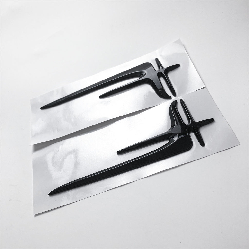 Gloss Black "Angel Wings" Rear Trunk Badge Emblem 18.5CM For Mercedes Benz A2228170716 Italiaspares