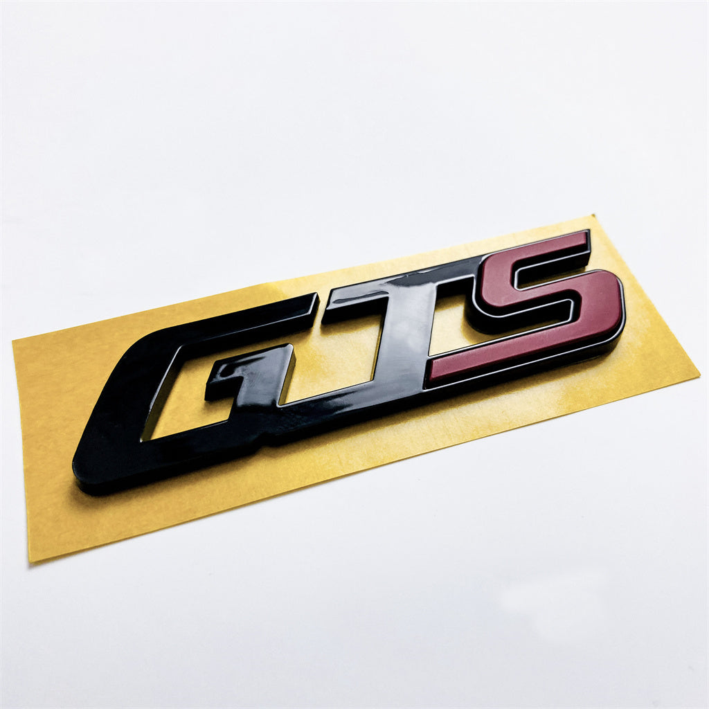 Maserati 2017 Quattroporte Ghibli GTS Rear Script Badge Emblem Black & Red Italiaspares