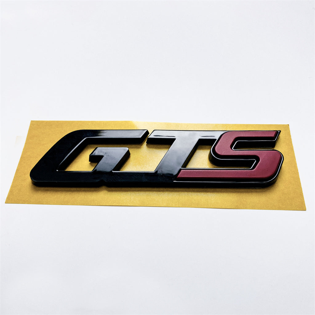 Maserati 2017 Quattroporte Ghibli GTS Rear Script Badge Emblem Black & Red Italiaspares