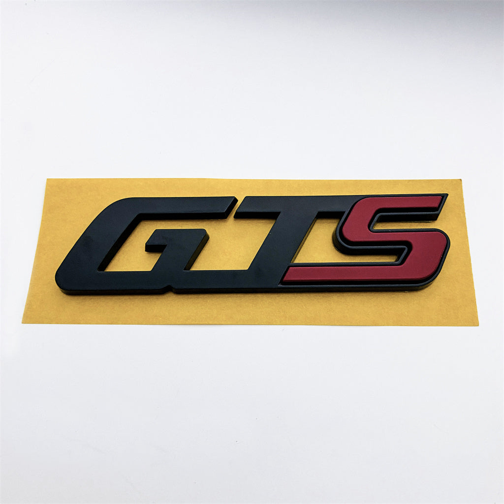 Maserati 2017 Quattroporte Ghibli GTS Rear Script Badge Emblem Black & Red Italiaspares