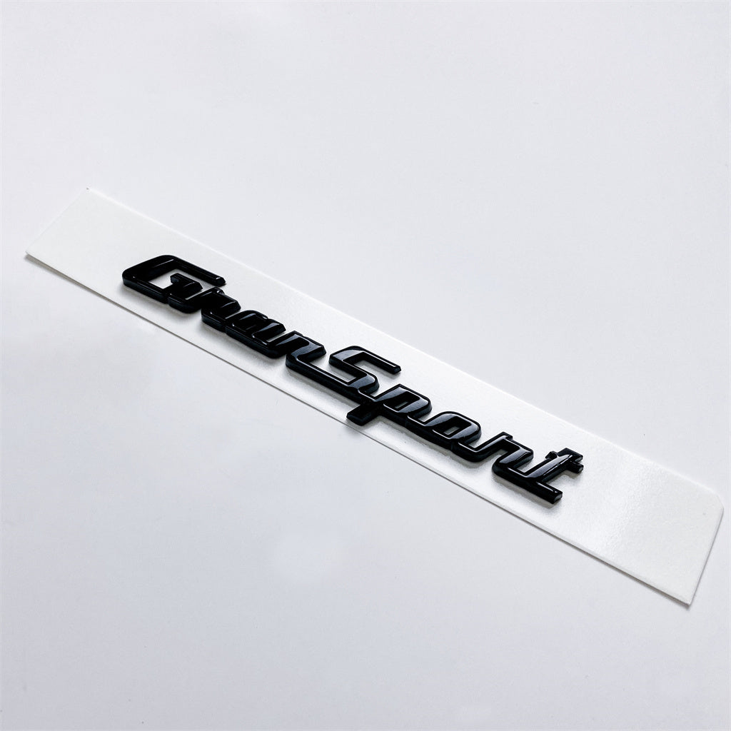 2X Maserati 2017 Quattroporte GranSport Side Badge Emblem Glossy Black Italiaspares