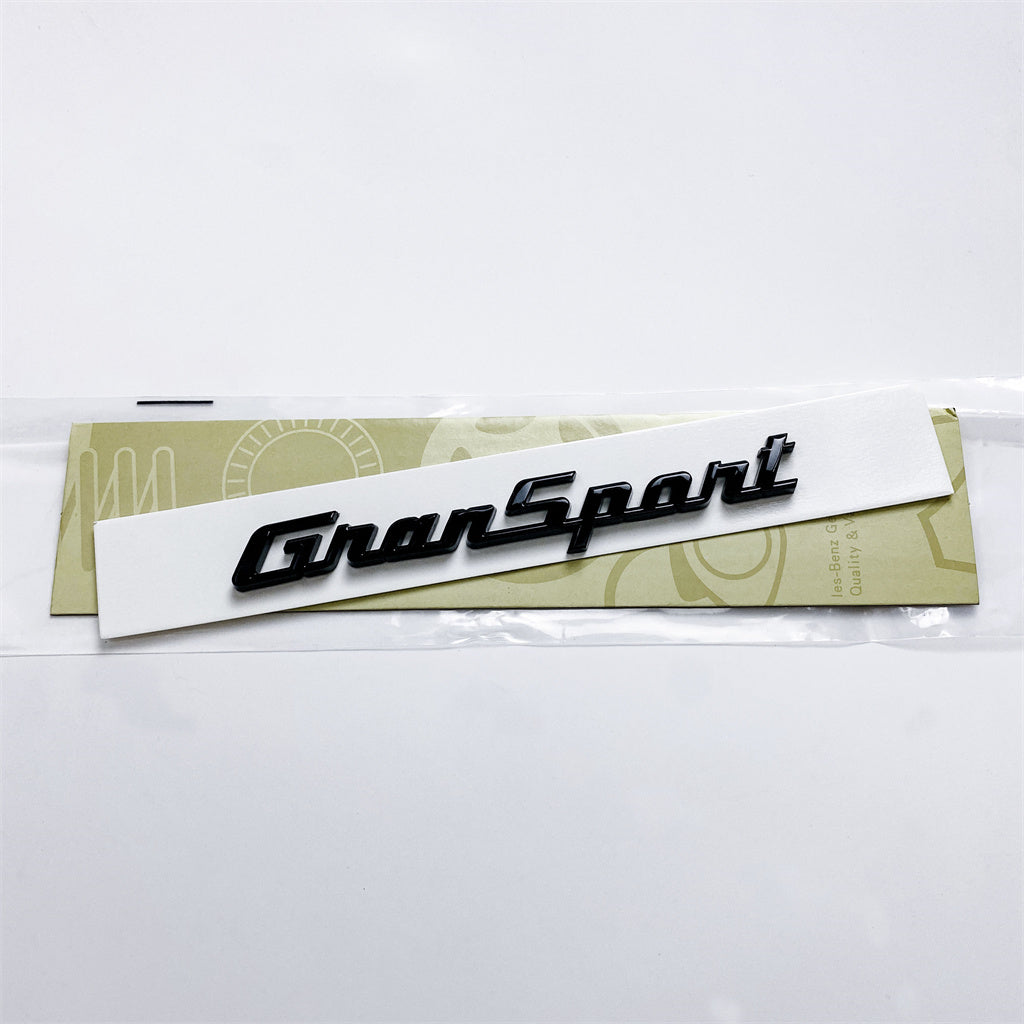 2X Maserati 2017 Quattroporte GranSport Side Badge Emblem Glossy Black Italiaspares