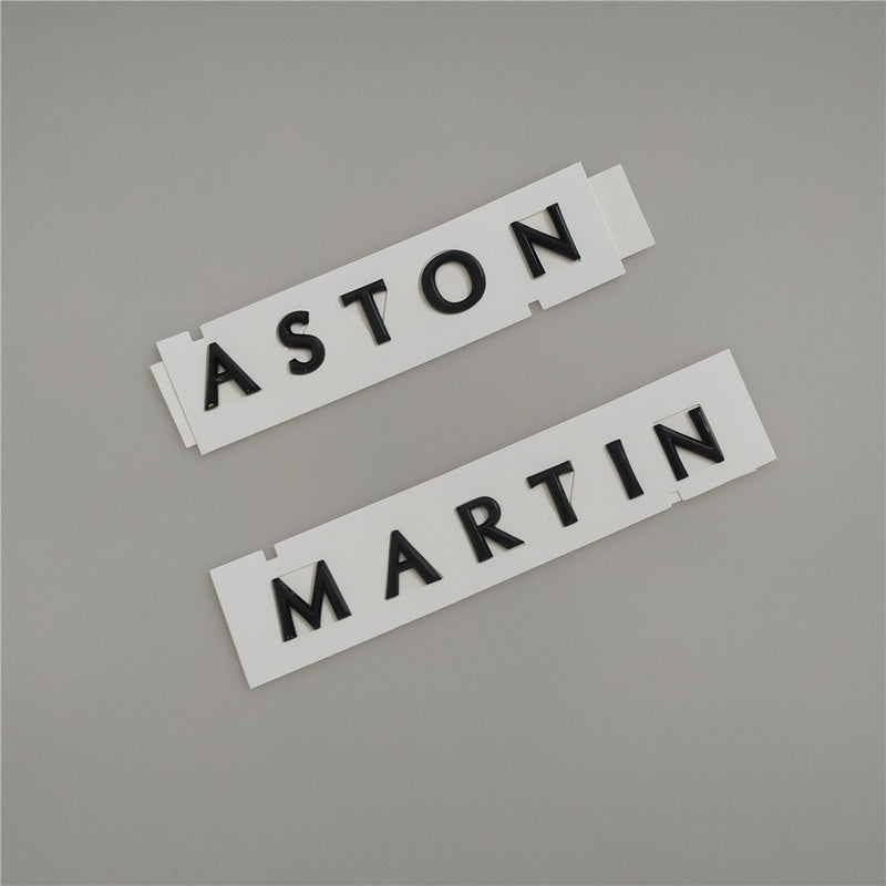 Aston Martin DB12 Bonnet/Boot Black Chrome Badge & Rear Badge Kit Italiaspares