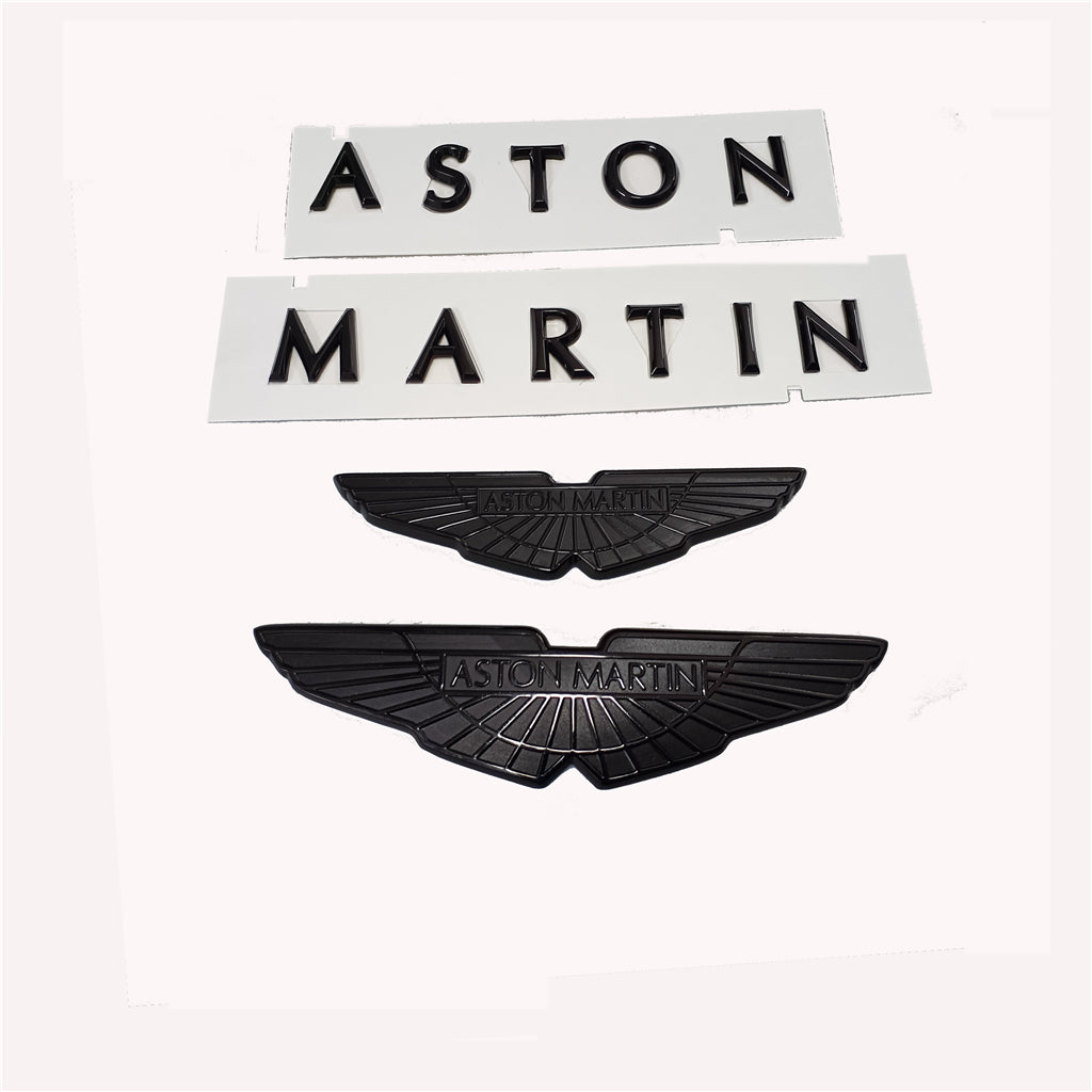 Aston Martin DB12 Bonnet/Boot Black Chrome Badge & Rear Badge Kit Italiaspares