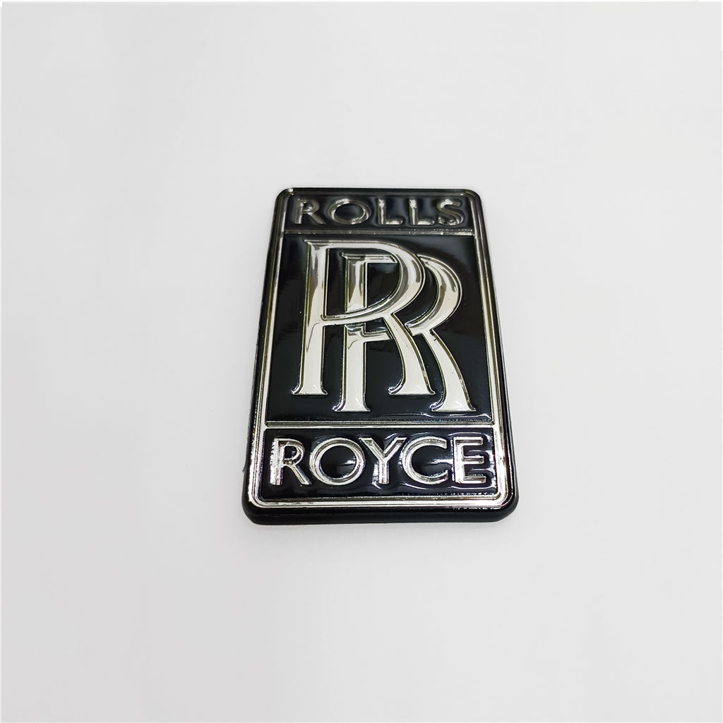 Rolls Royce Ghost Wraith Phantom Dawn Black Front Bumper Emblem Badge Set 51147442232 Italiaspares