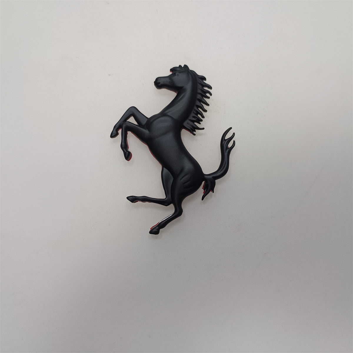 Ferrari Prancing Horse Matte Black Badge Copper Emblem 7*4.8CM(Fit Many) Factory