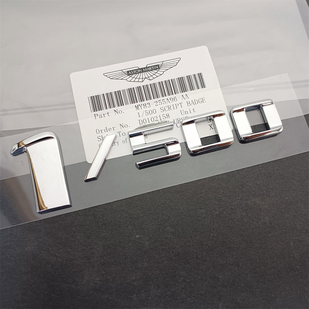 Aston Martin DBX 1/500 Side Badge Chrome Silver Emblem MY83-255A96-AA Factory