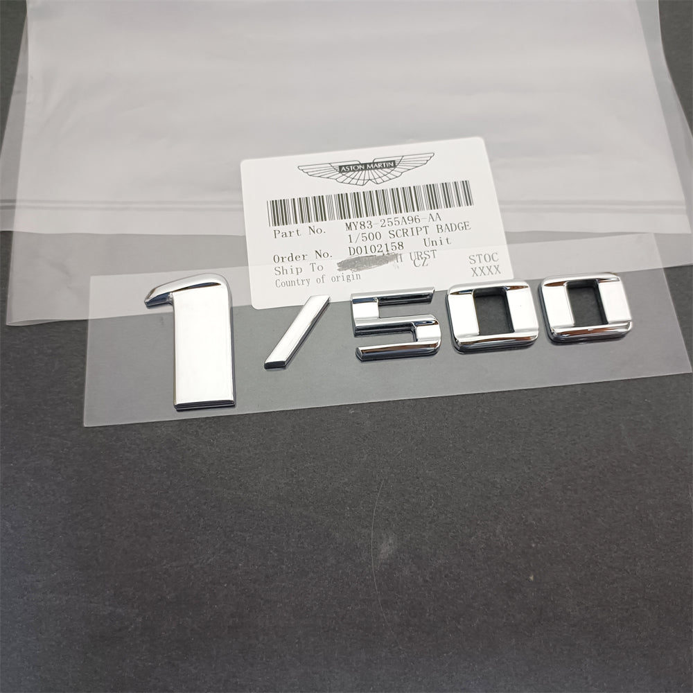 Aston Martin DBX 1/500 Side Badge Chrome Silver Emblem MY83-255A96-AA Factory