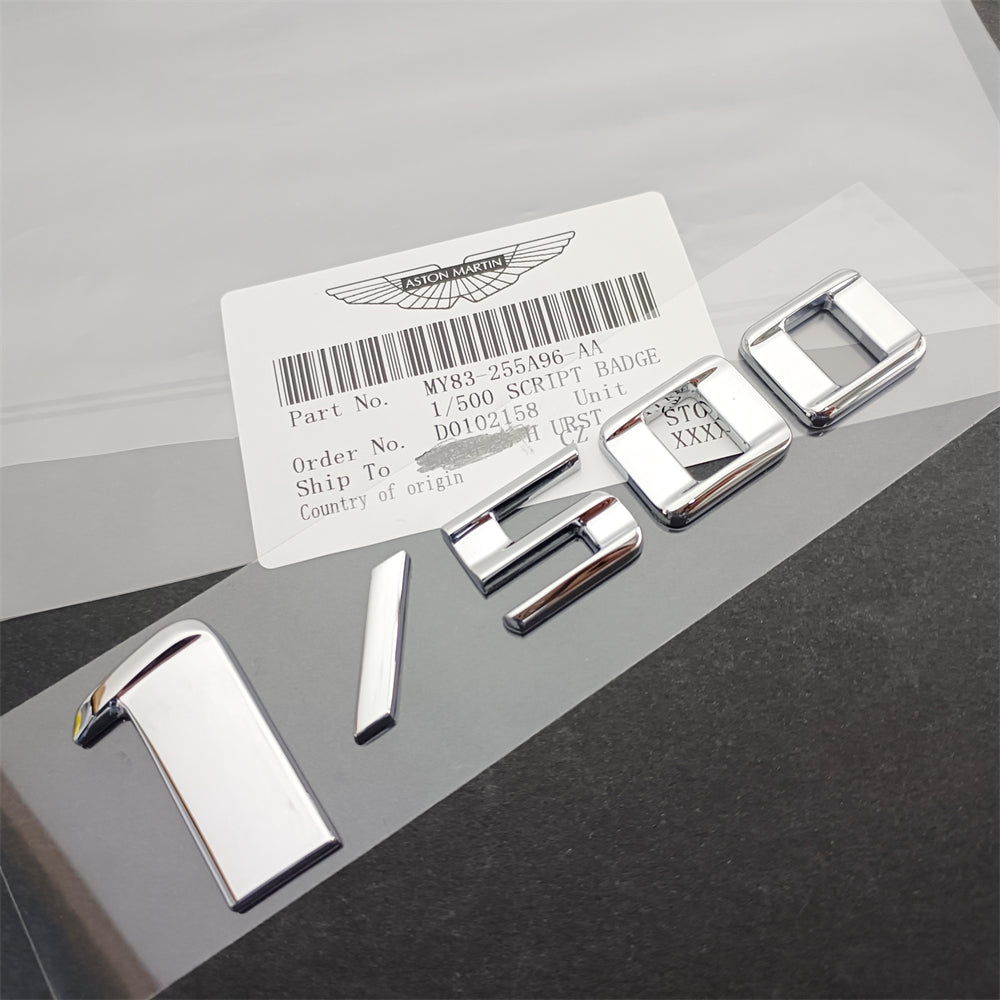 Aston Martin DBX 1/500 Side Badge Chrome Silver Emblem MY83-255A96-AA Factory