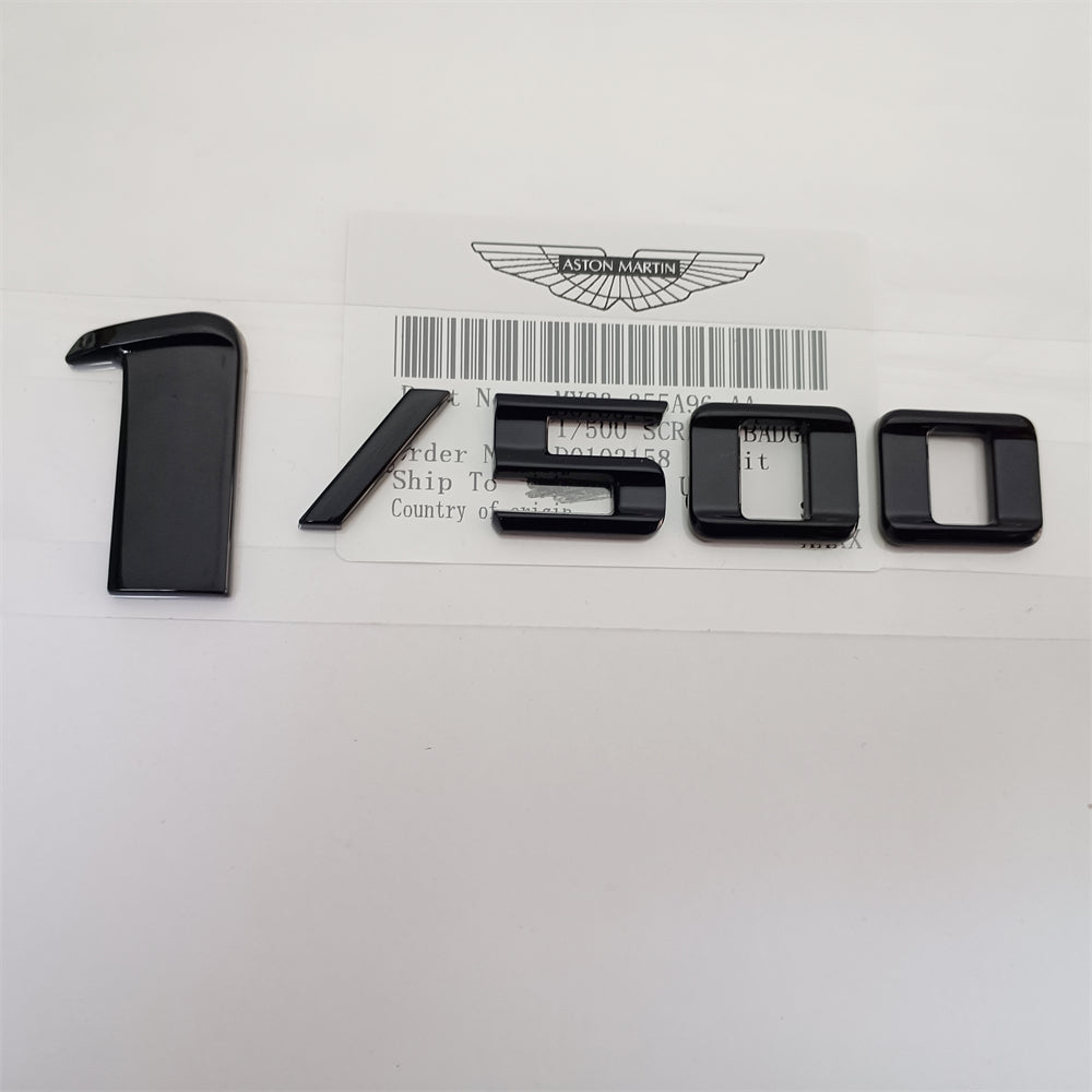 Aston Martin DBX 1/500 Side Badge Gloss Black Emblem MY83-255A96-AA Factory