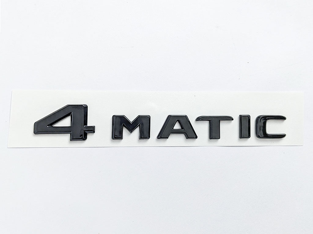 4MATIC Emblem Gloss Black Trunk Tailgate Lid Badge AMG For Mercedes-Benz Factory