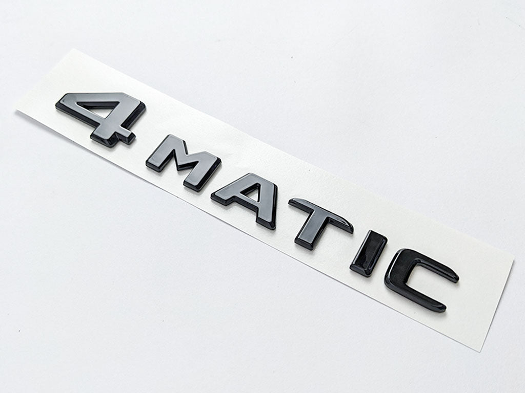 4MATIC Emblem Gloss Black Trunk Tailgate Lid Badge AMG For Mercedes-Benz Factory