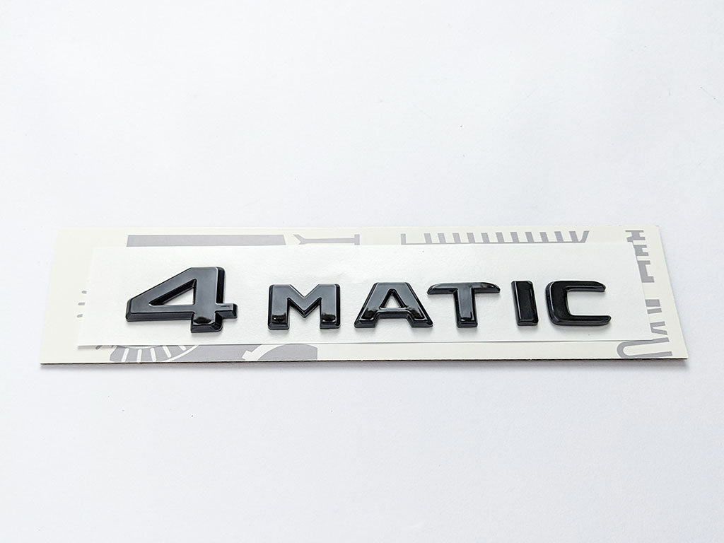 4MATIC Emblem Gloss Black Trunk Tailgate Lid Badge AMG For Mercedes-Benz Factory