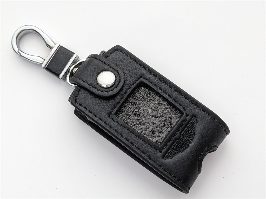 Aston Martin Leather Black Key Pouch Key Case Italiaspares