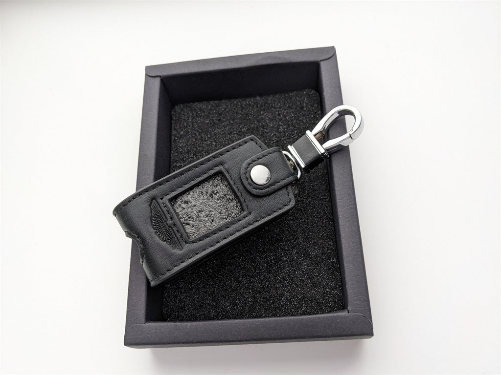 Aston Martin Leather Black Key Pouch Key Case Italiaspares